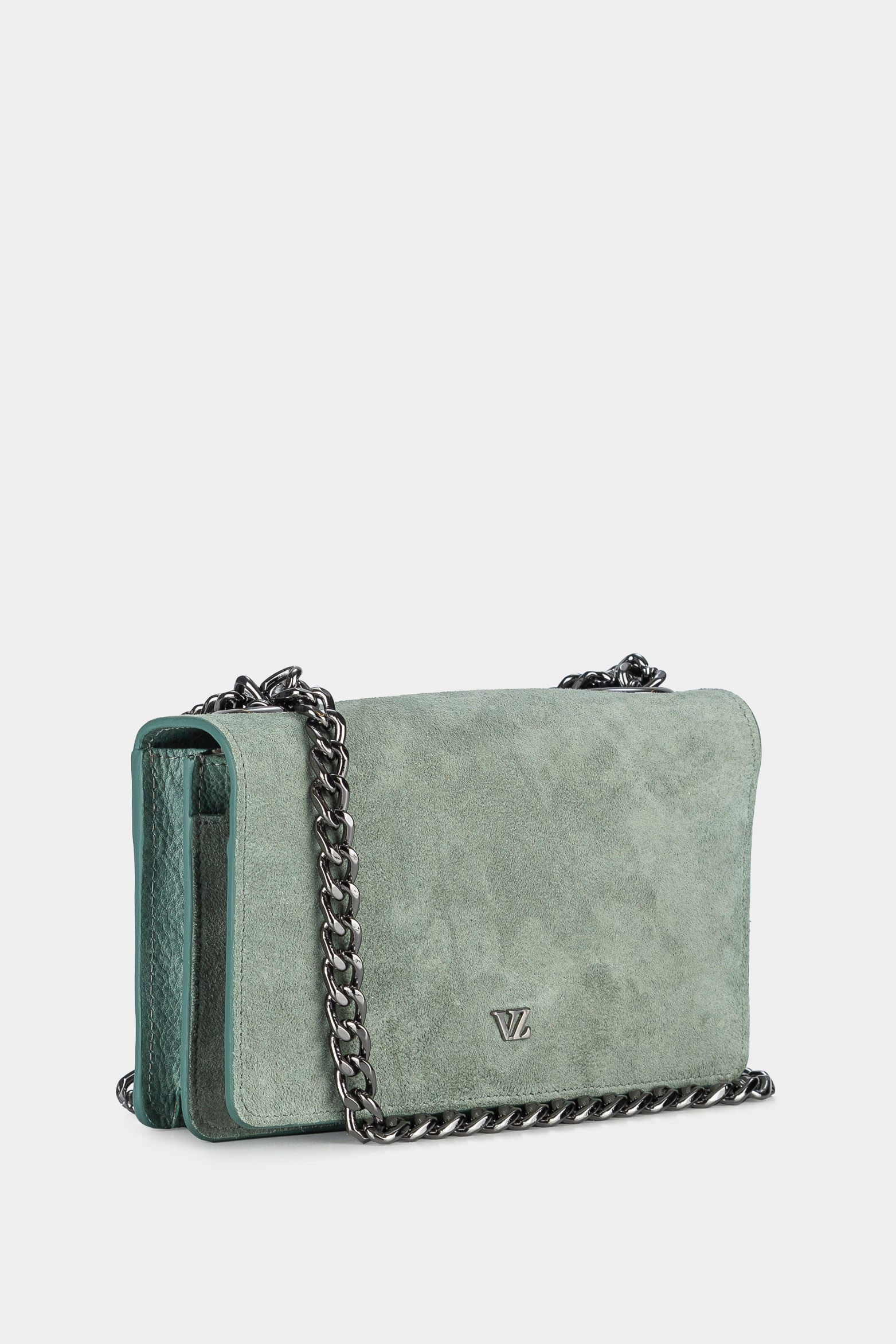 Women’s Buddha Shoulder Handbags in Suede with Removable Chain