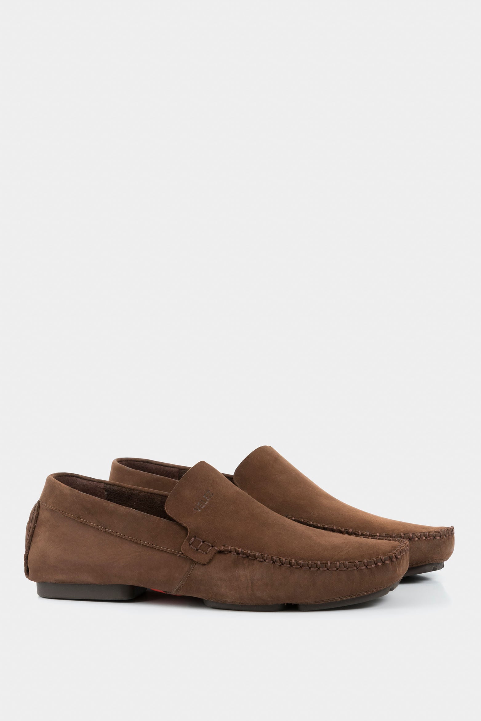 Sport Leather Driver Loafers in Brown