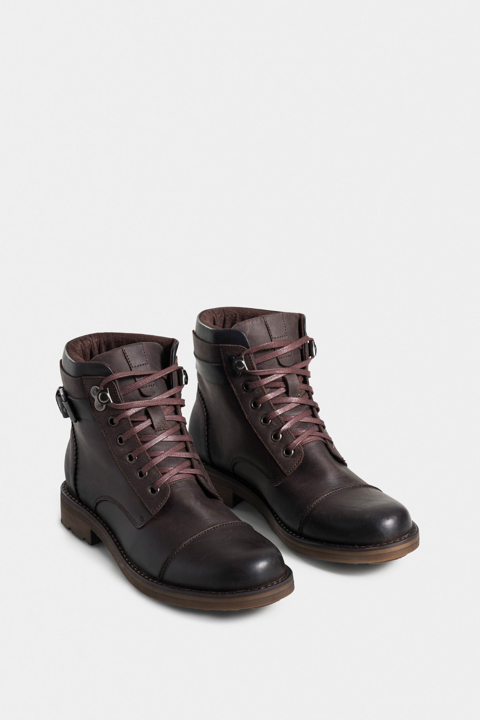 Alquimist Leather Boots for Men with Decorative Strap