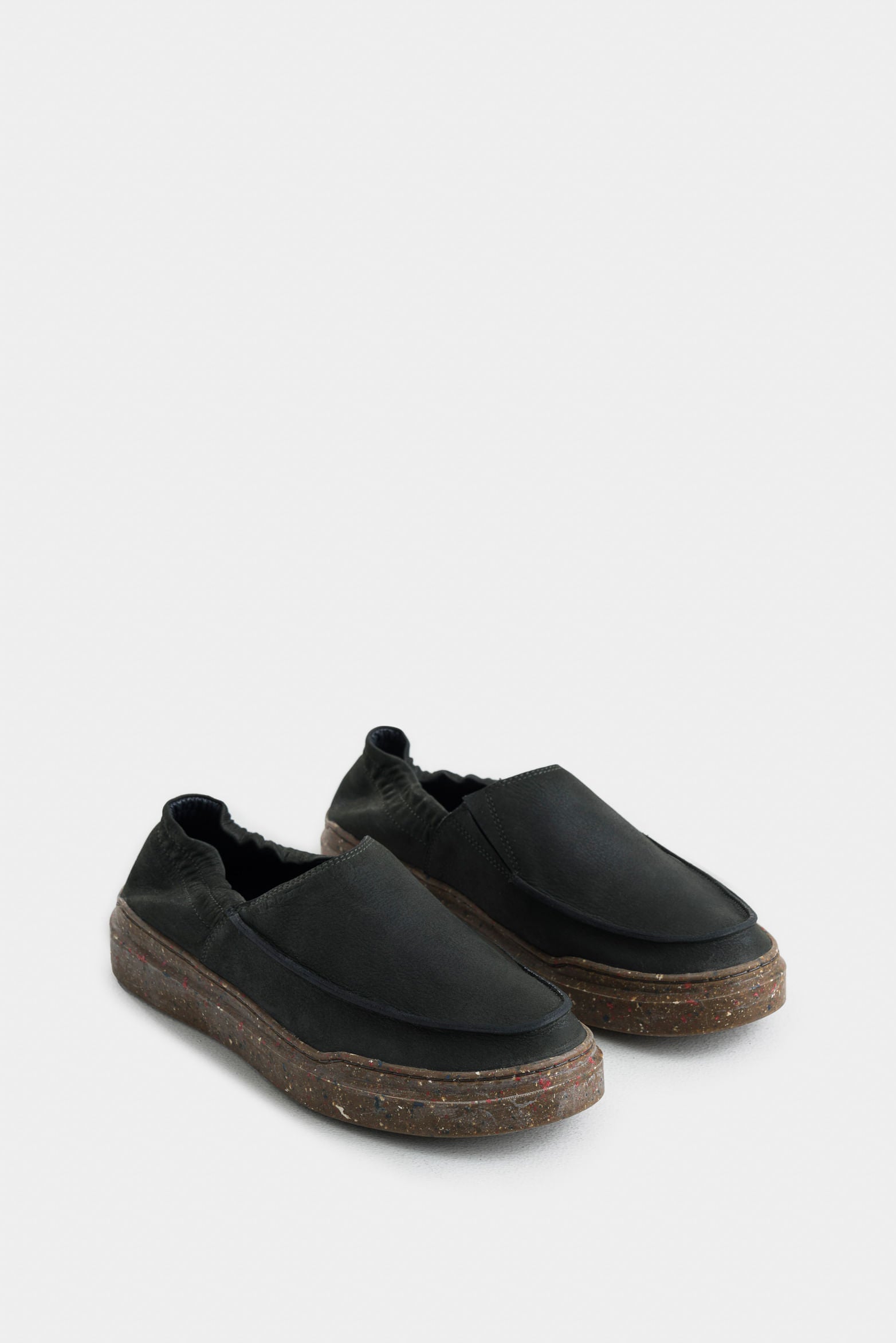 Men's Malta Suede Loafers with Elastic Heel Band