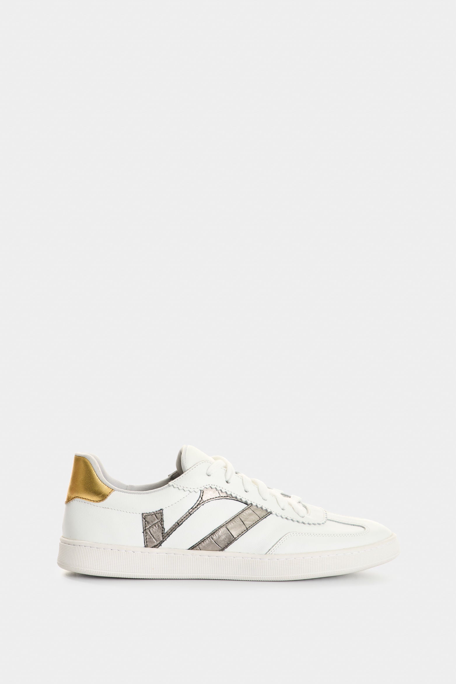 Flair Embossed Leather Sneakers for Women