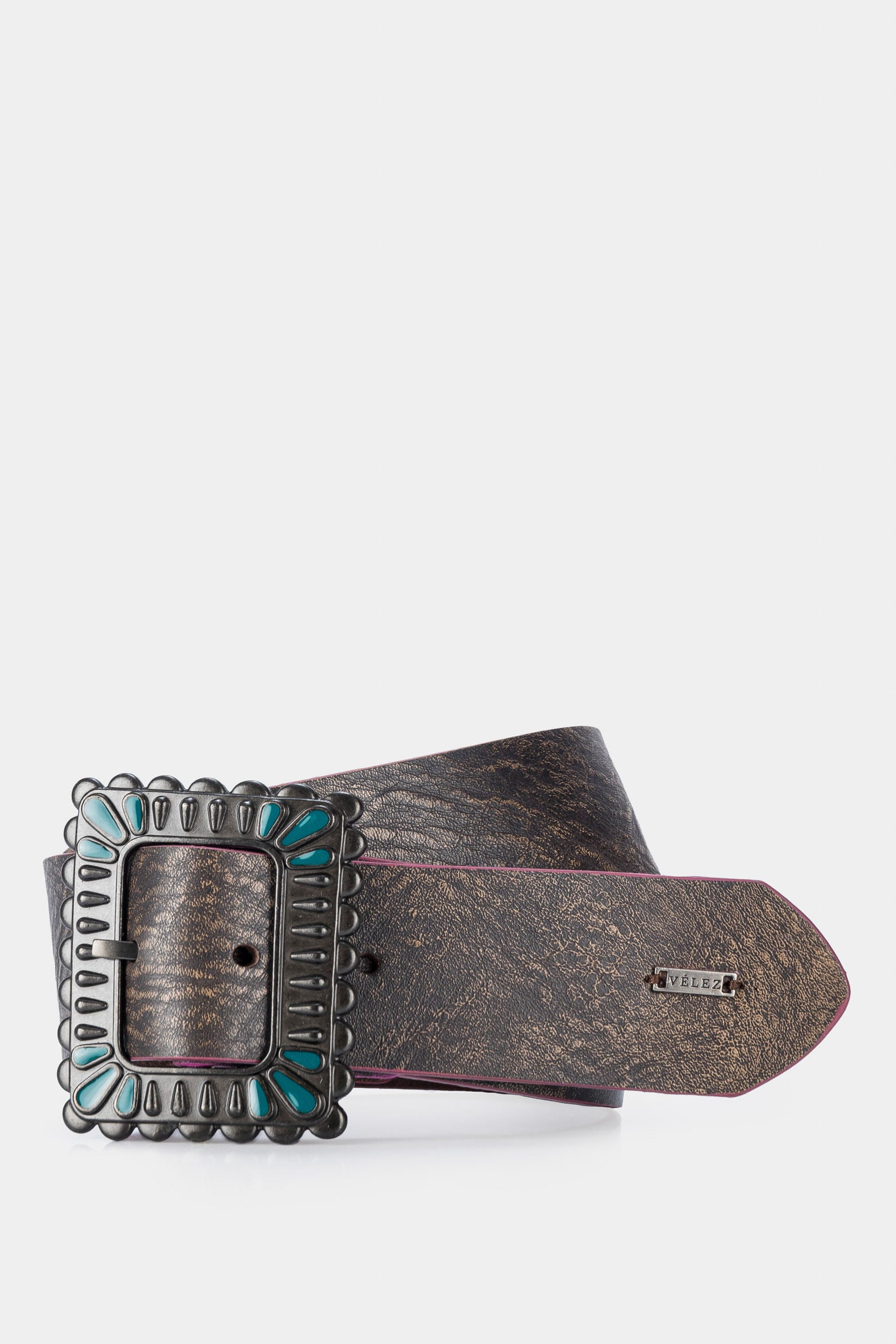 Women’s Zermat Single-Sided Boho-Style Wide Leather Belt