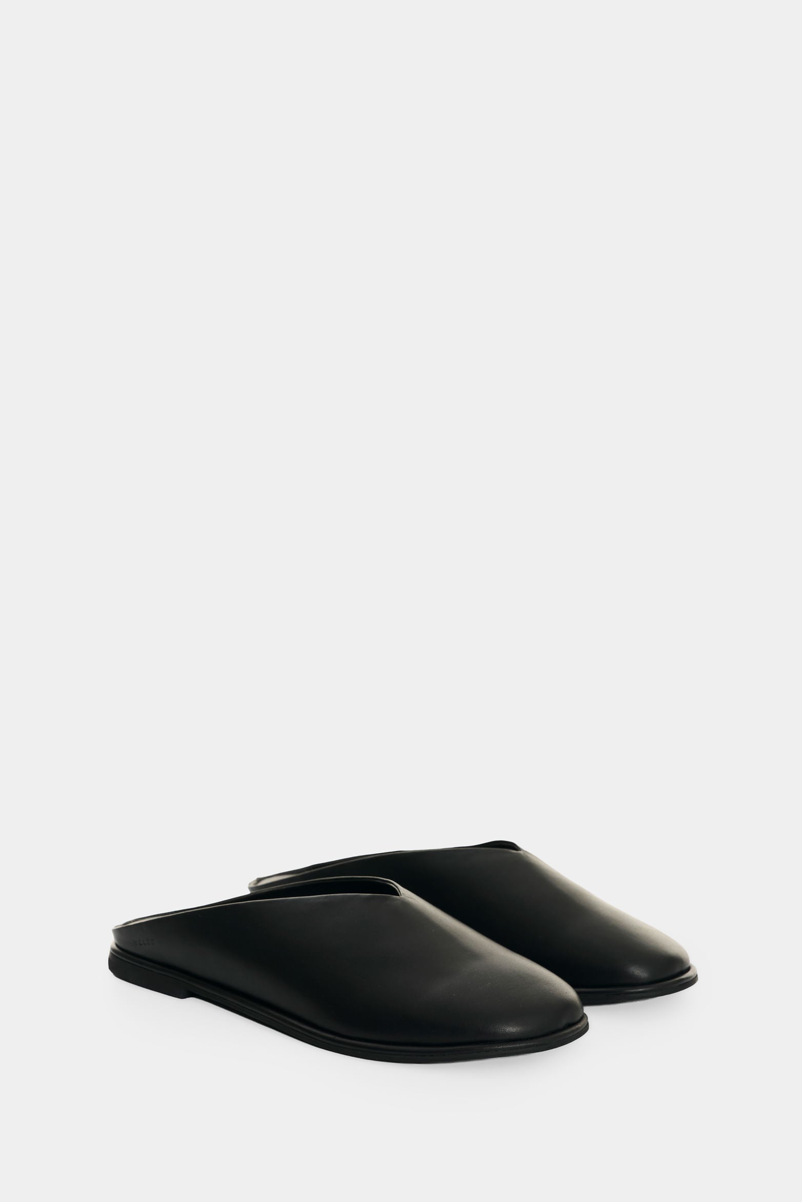 Waira Leather Mule-Style Ballet Flats for Women Slip-On