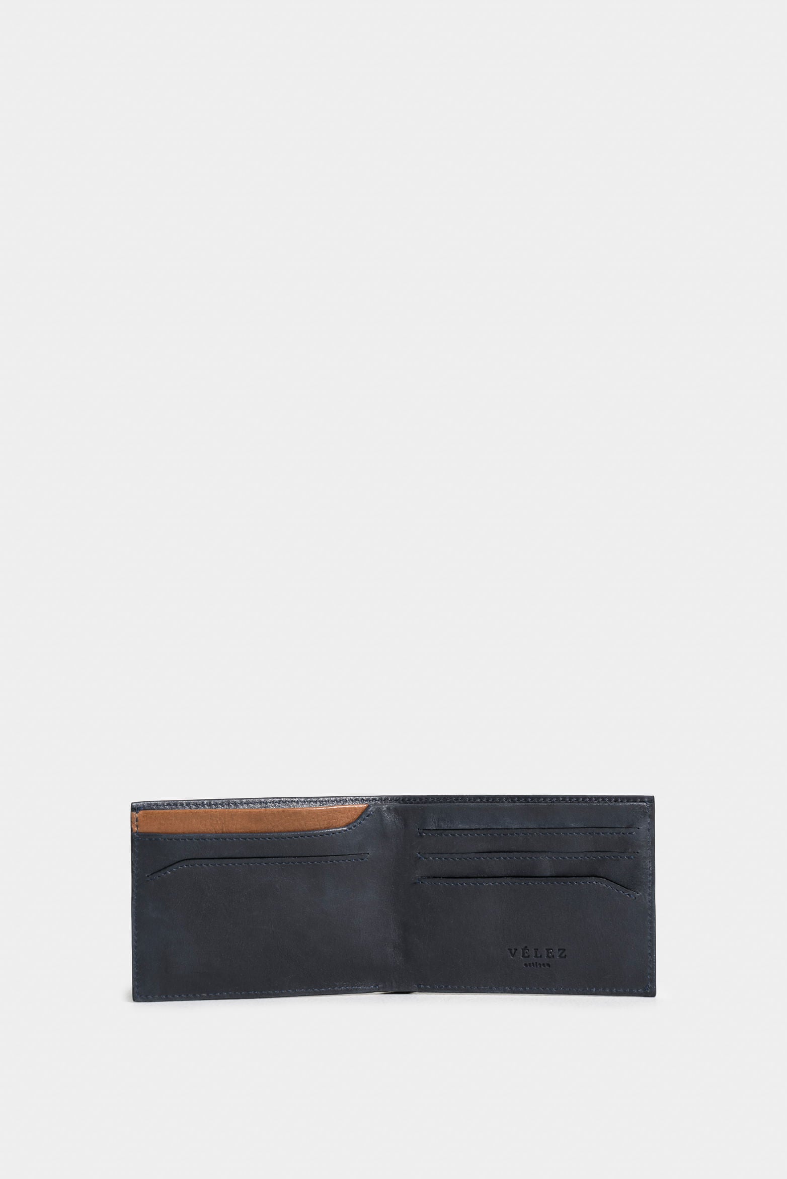 Ontario Leather Wallet for Men with Spaced Outline
