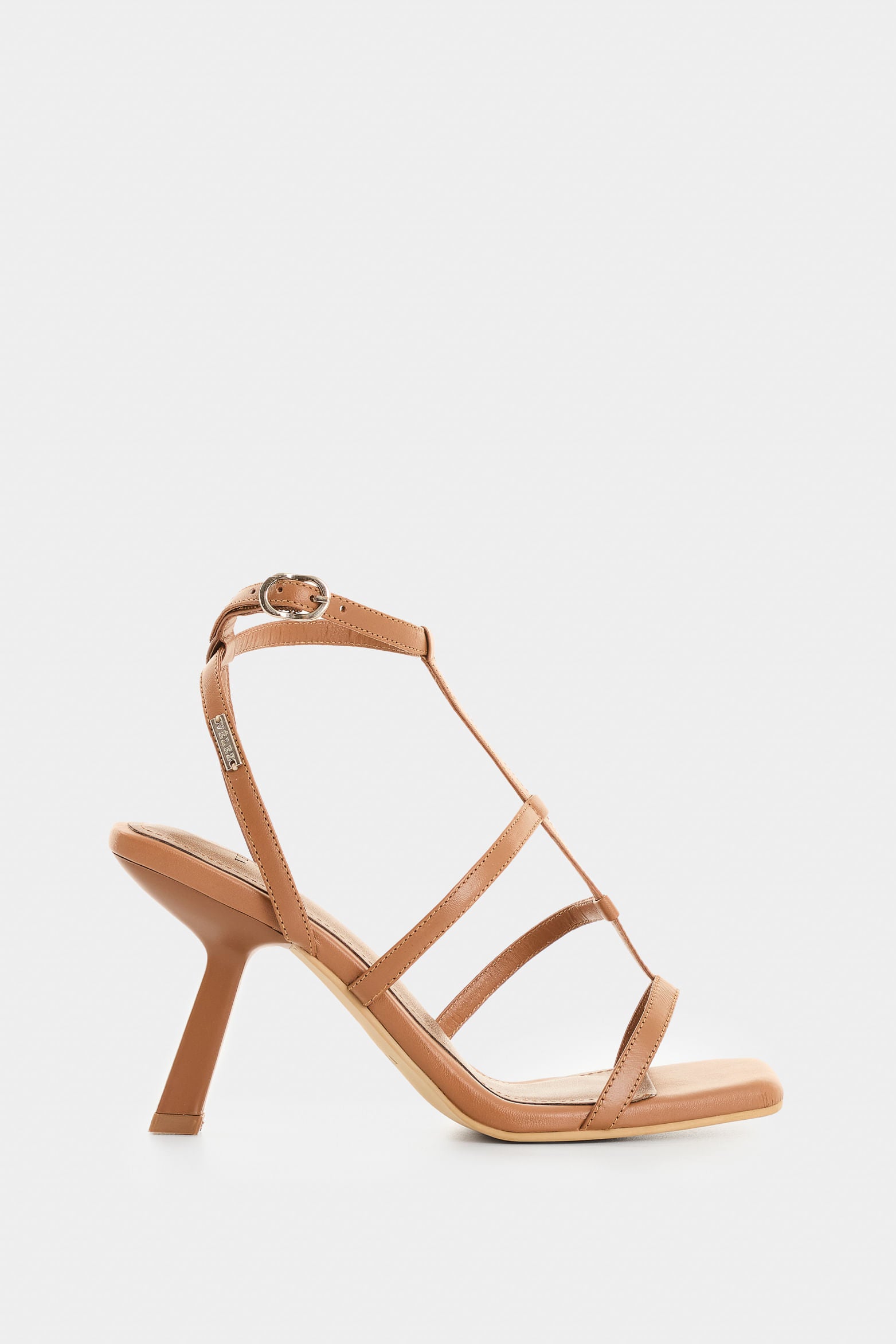 Moon Leather Heeled Sandals for Women