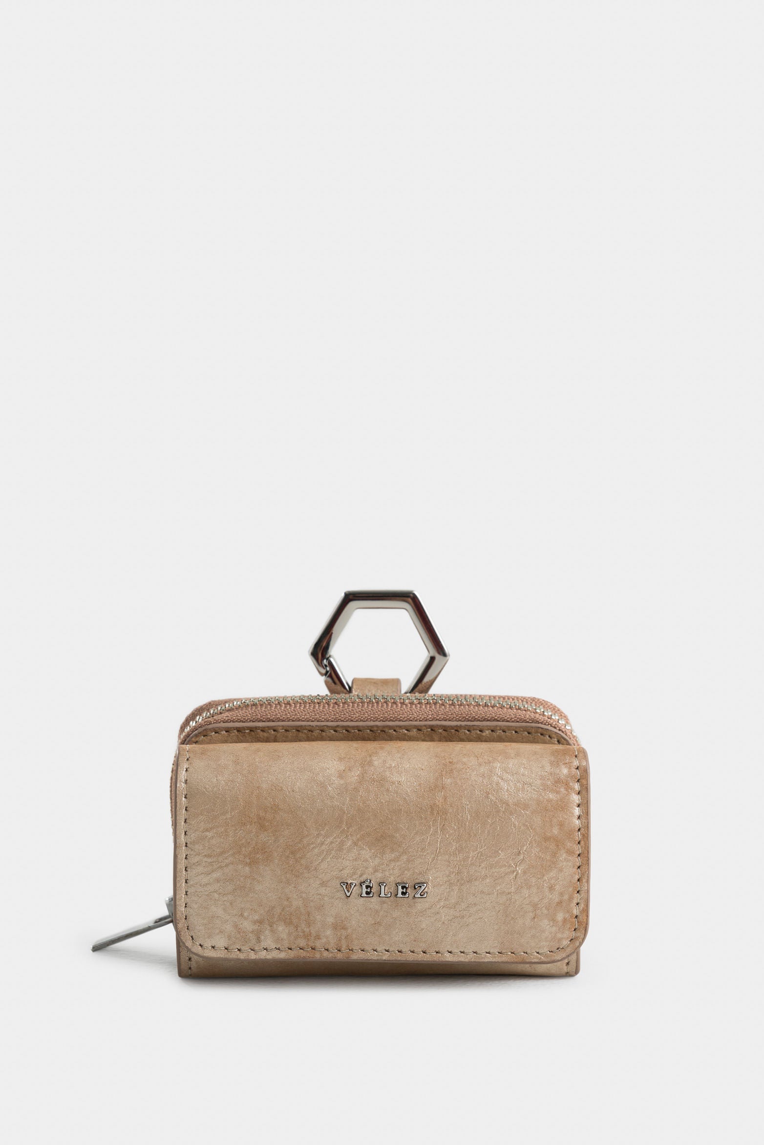 Tropical Bifold Leather Wallet with Belt Pass-through