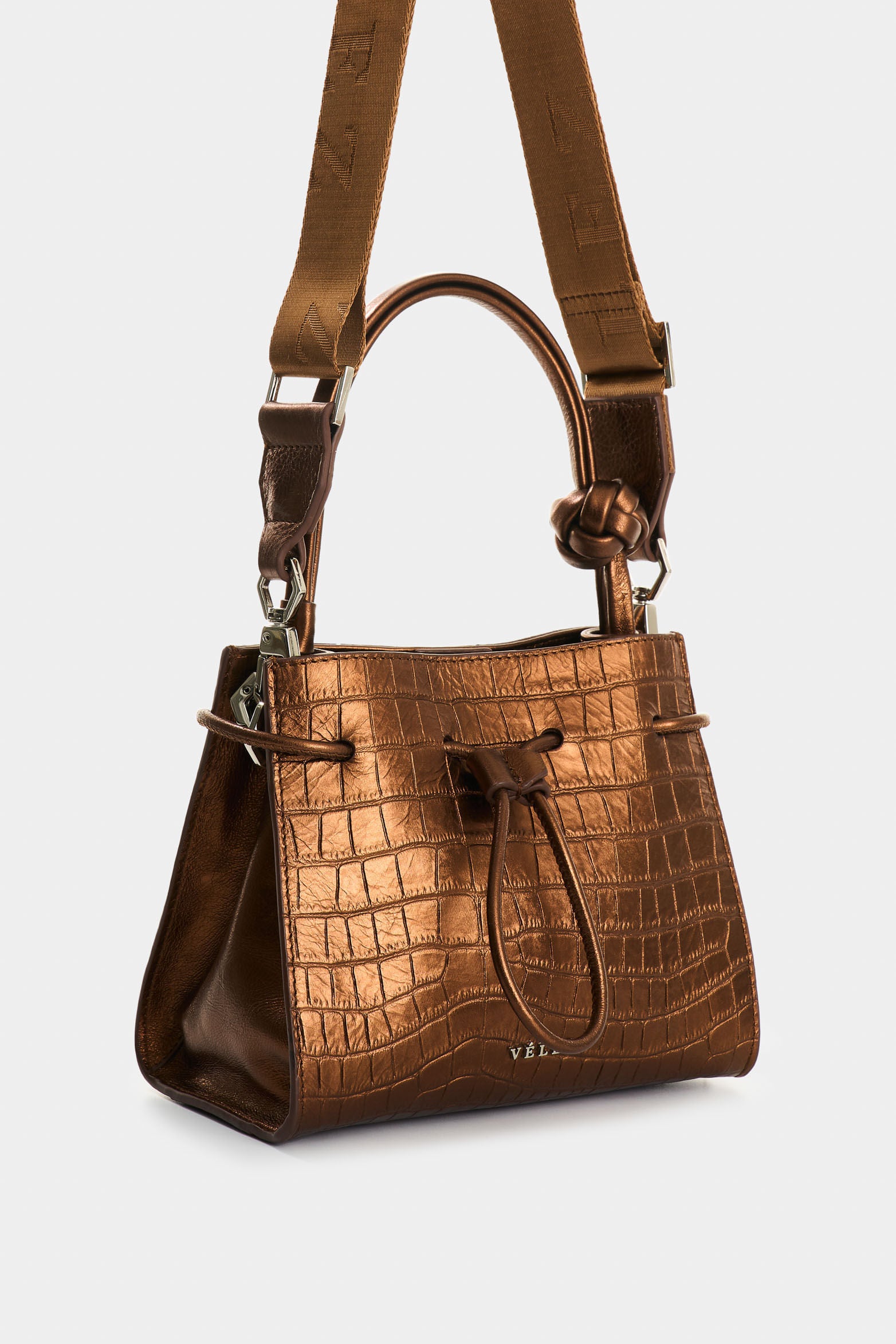 Aromia Foil Leather Crossbody Bag for Women