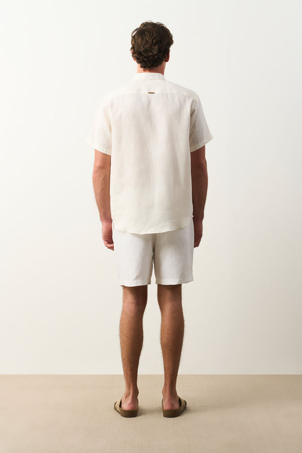 Siena short-sleeve linen shirt for men