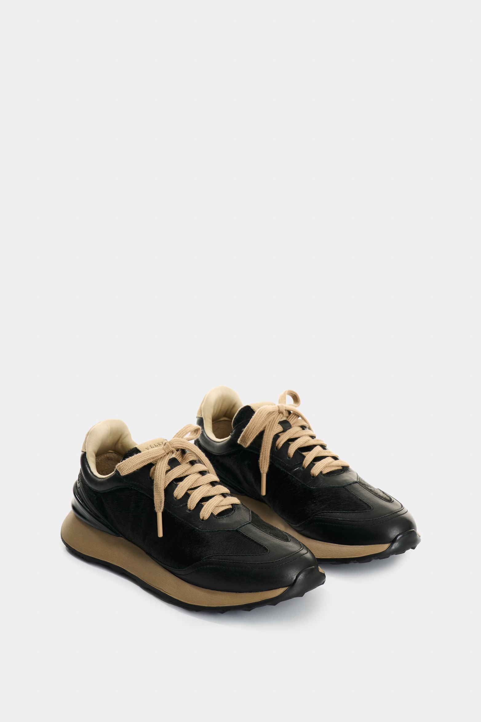 Women’s Elios Haircalf Leather Sneakers Animal Print