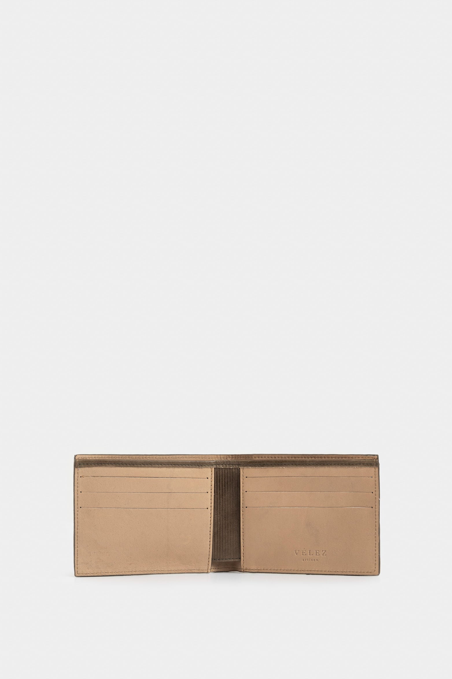 Halo Spring Leather Wallet with Contrasts for Men