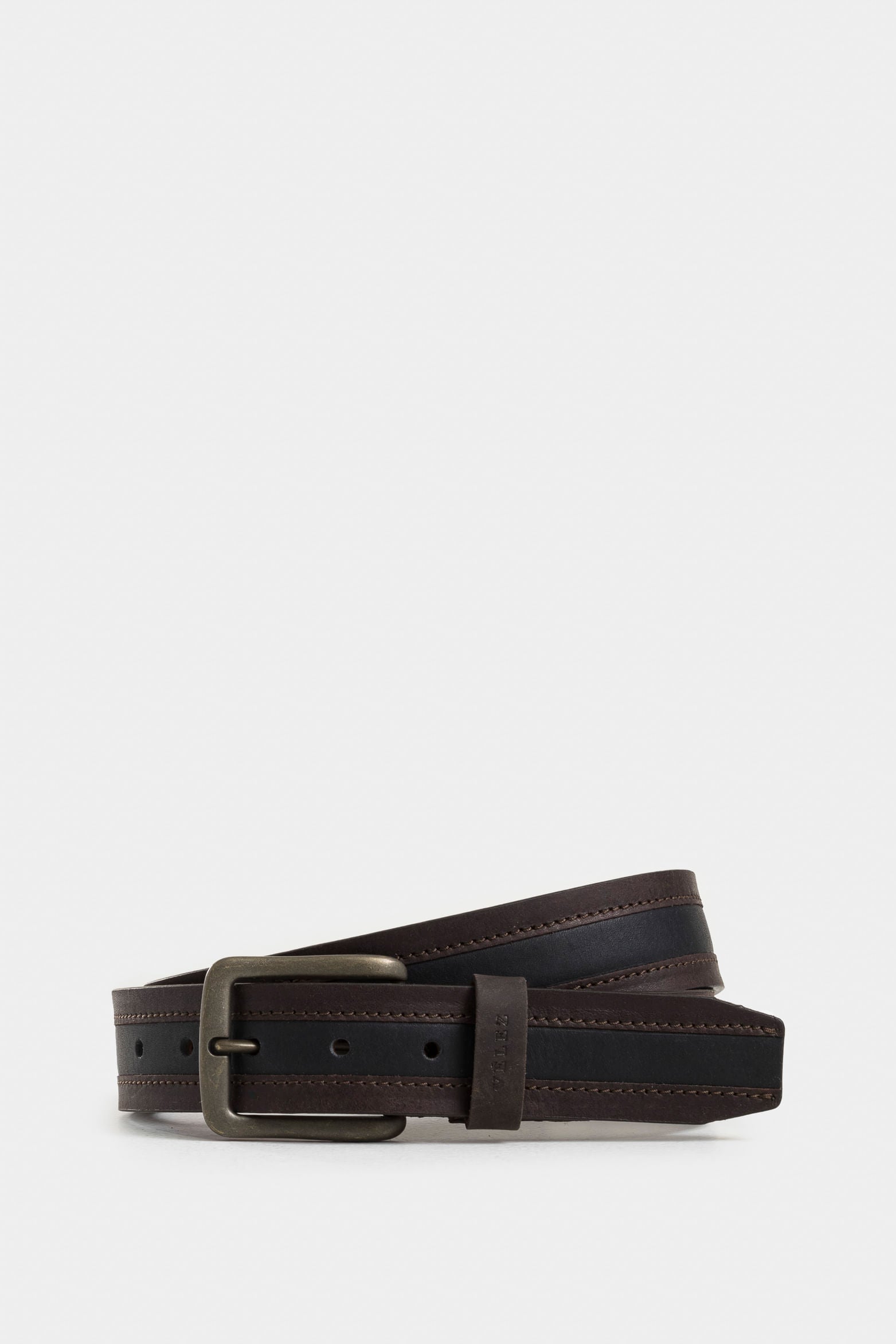 Soft Regular Leather Belt with Trapezoid Buckle for Men
