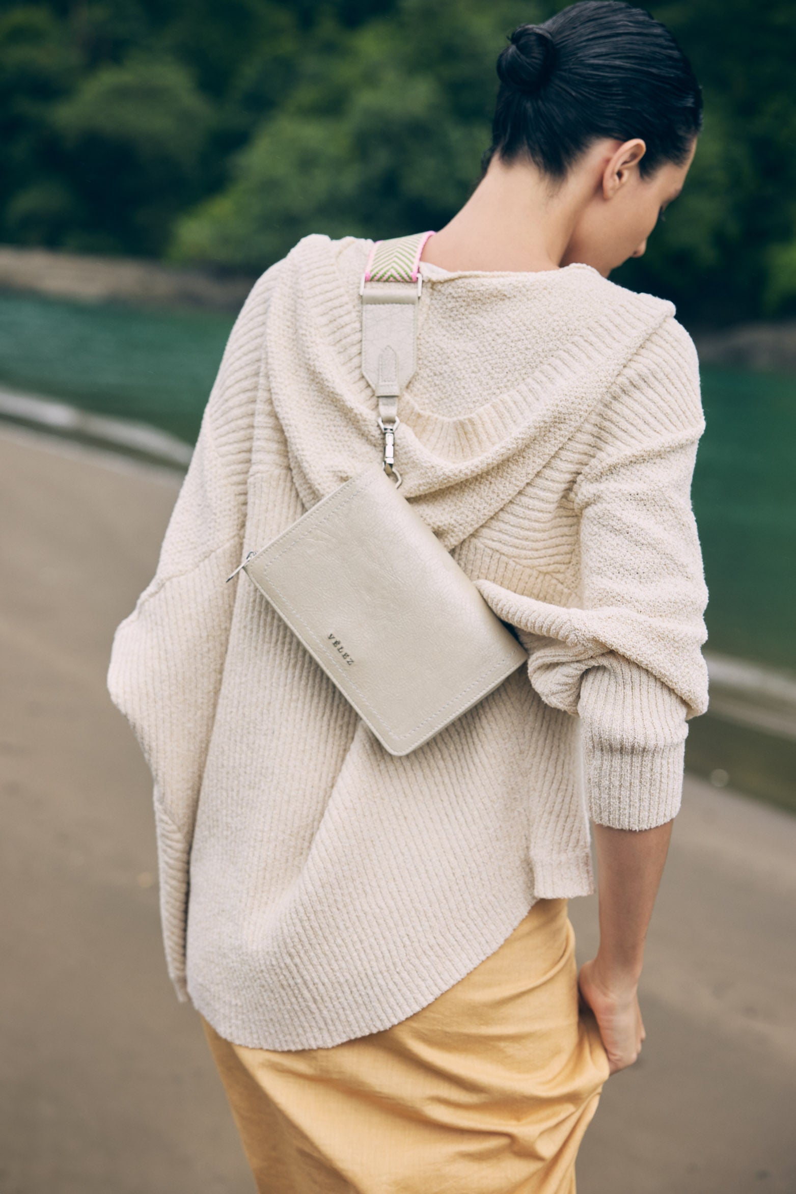 Abi Leather Crossbody Bag for Women with Braided Strap