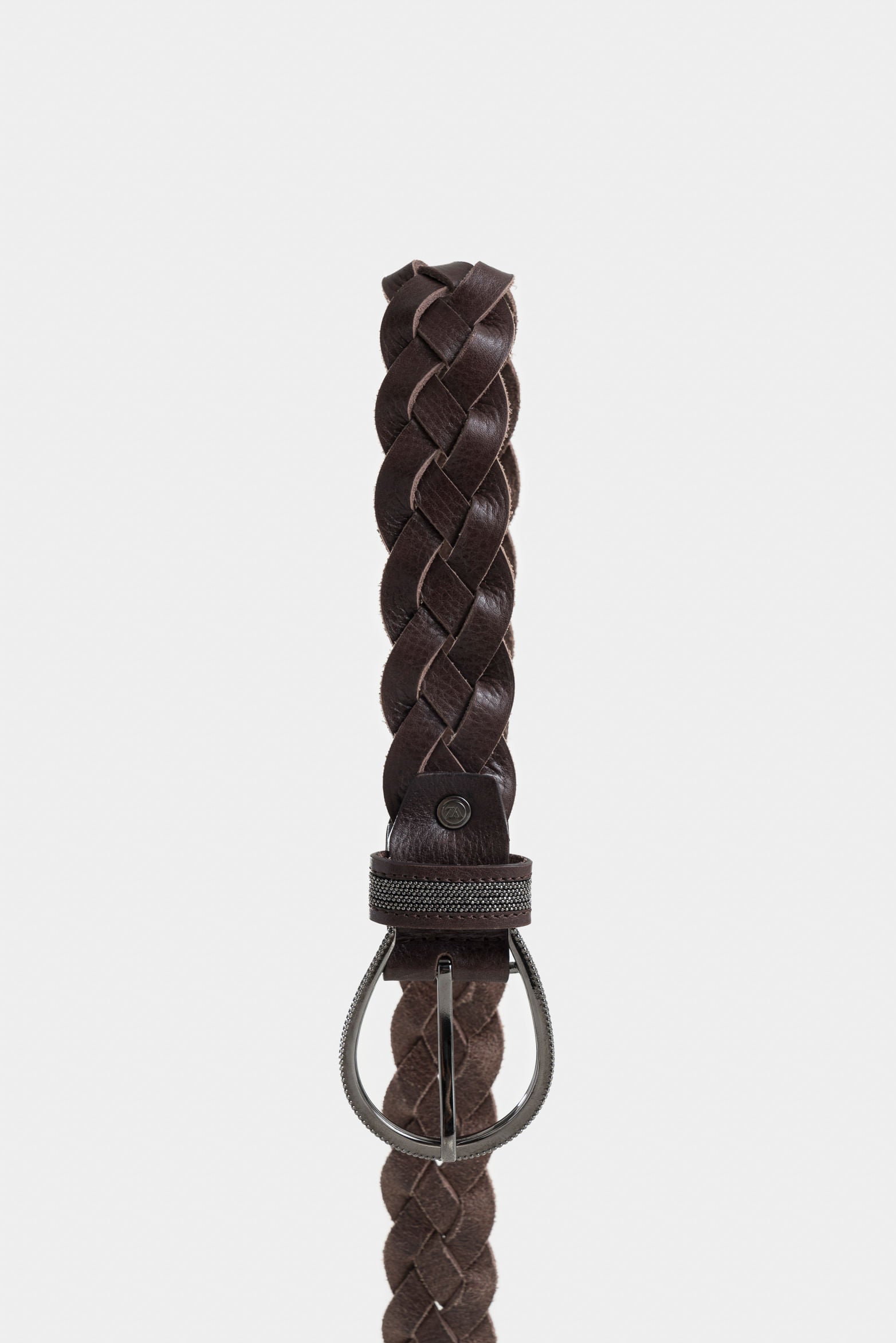 Papyrus Leather Belt with Milgrain Details for Women