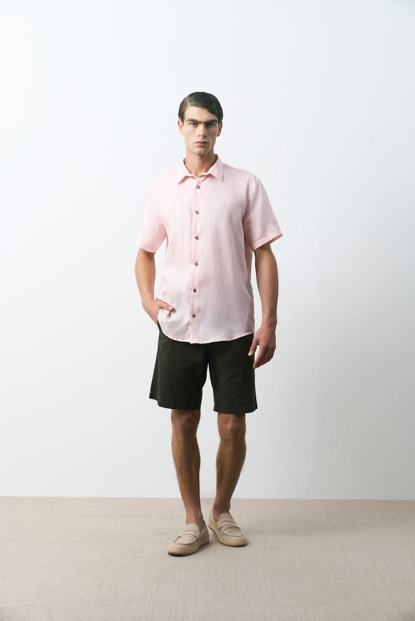 Siena short-sleeve linen shirt for men