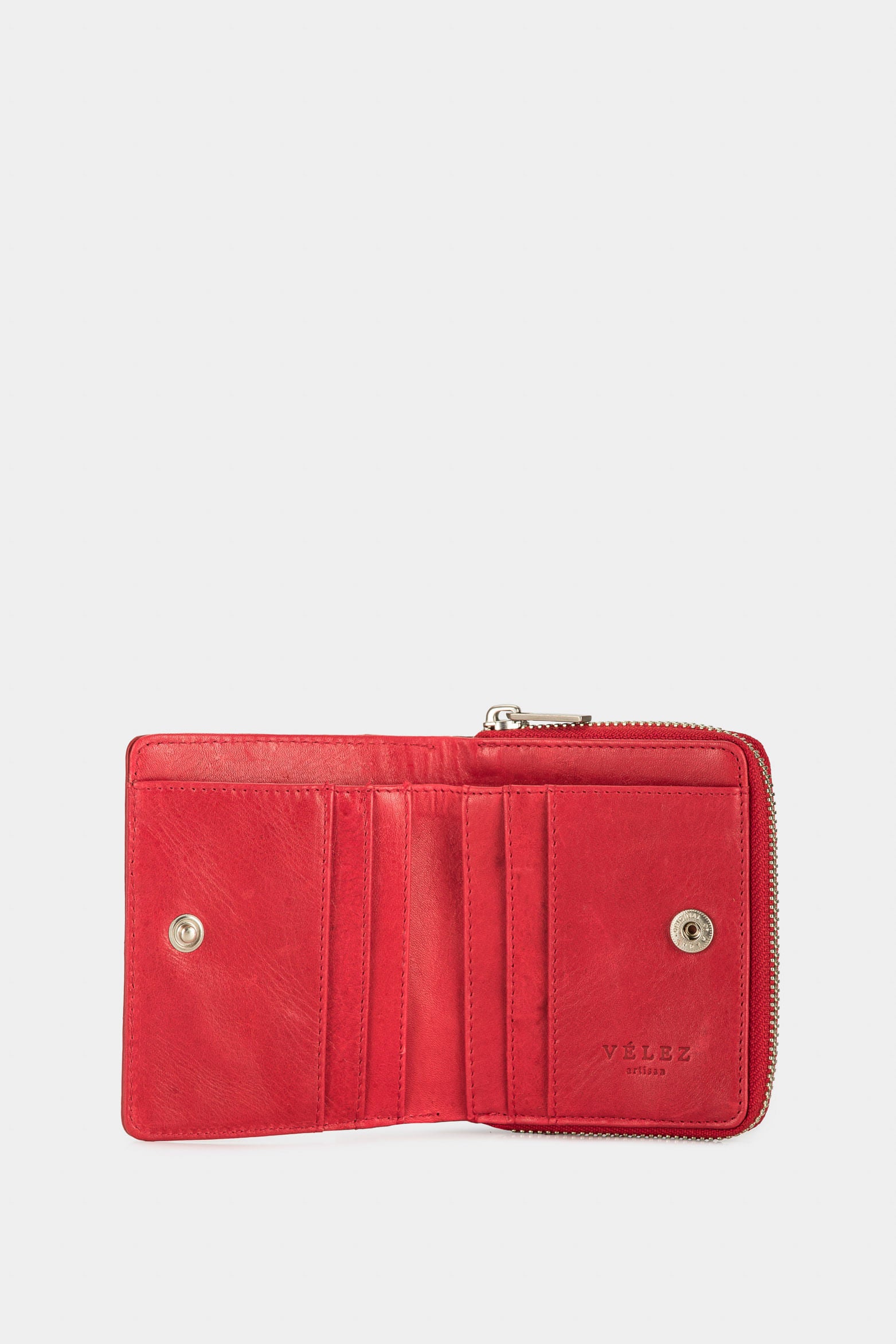 Women’s Wild Wallet in Red Leather with Coin Pocket