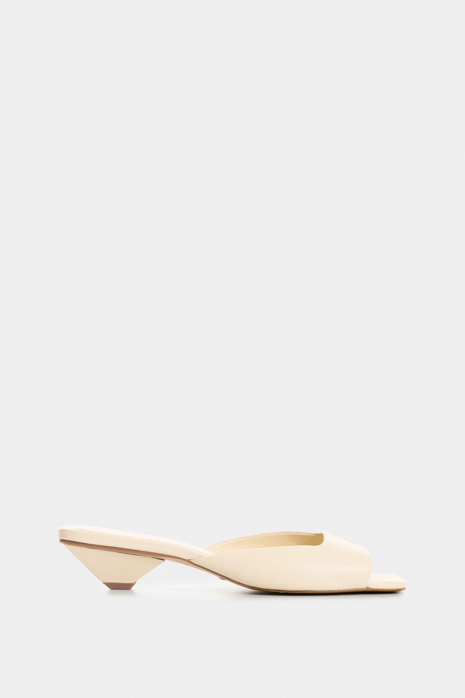 Marquee White Leather Heeled Sandals for Women