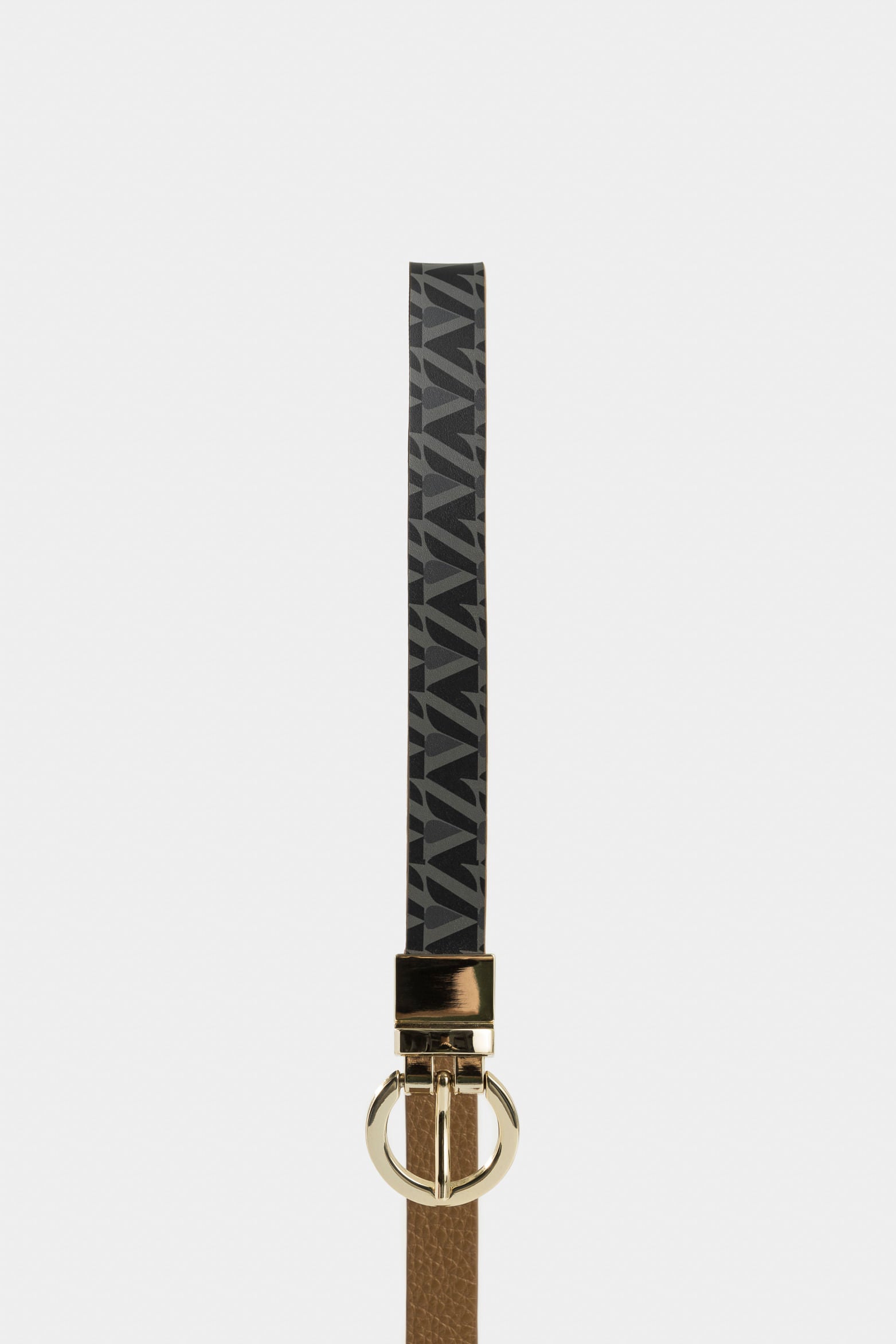 Reversible Leather Belt for Women  Monogram Design