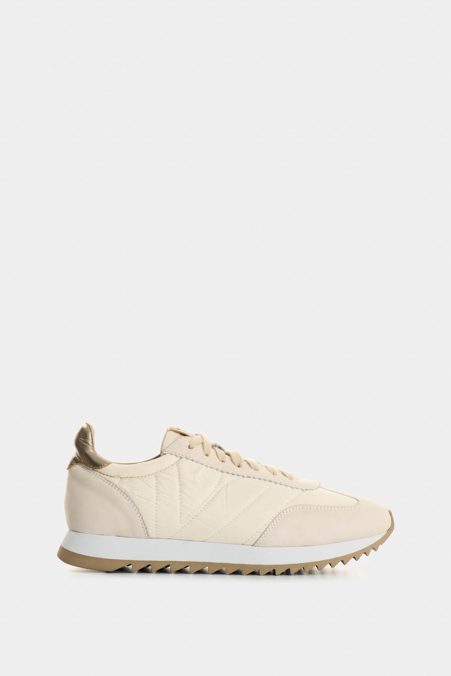 Flora Leather and Textile Sneakers for Women
