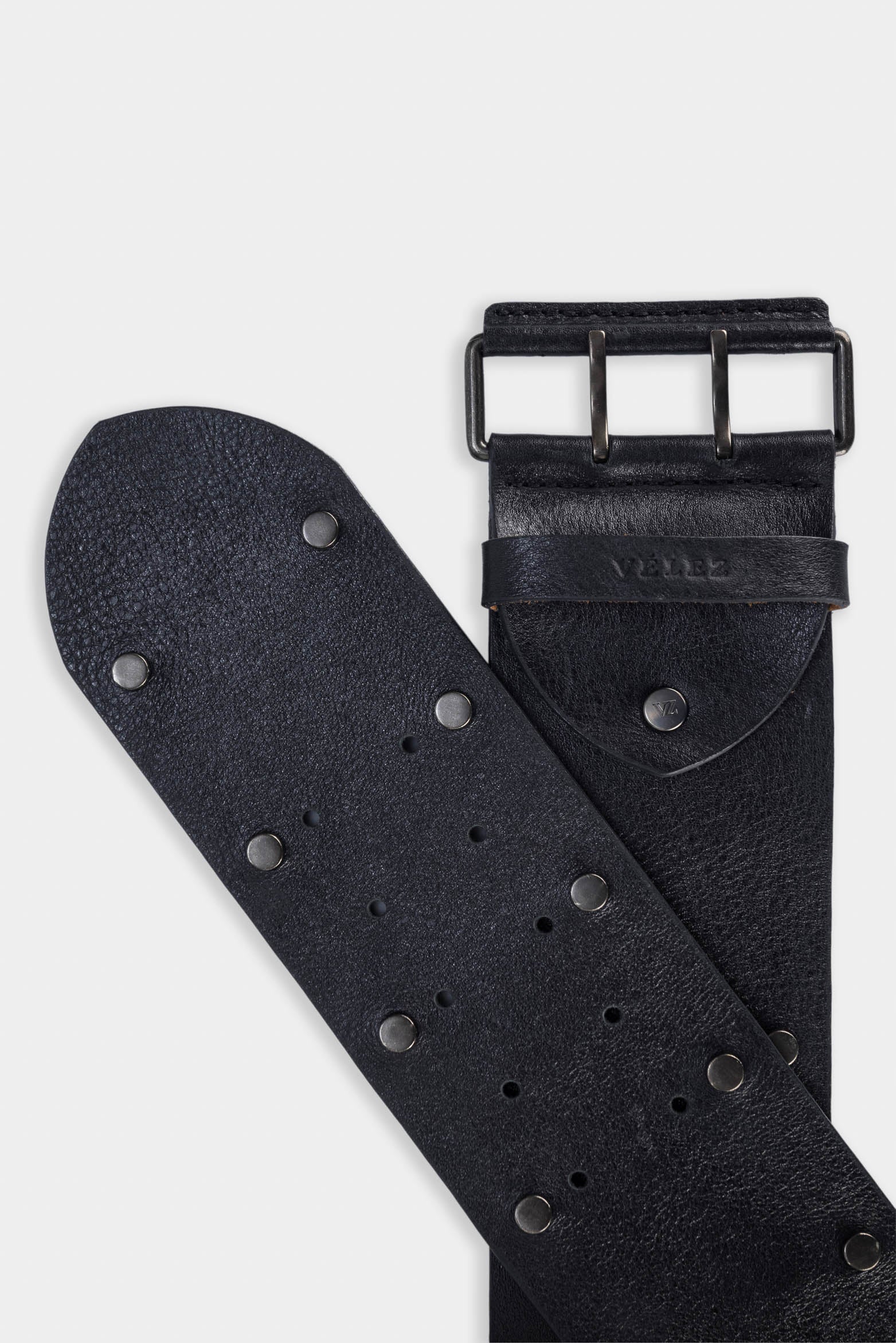 Women’s Dubai Wide Leather Belt with Studs