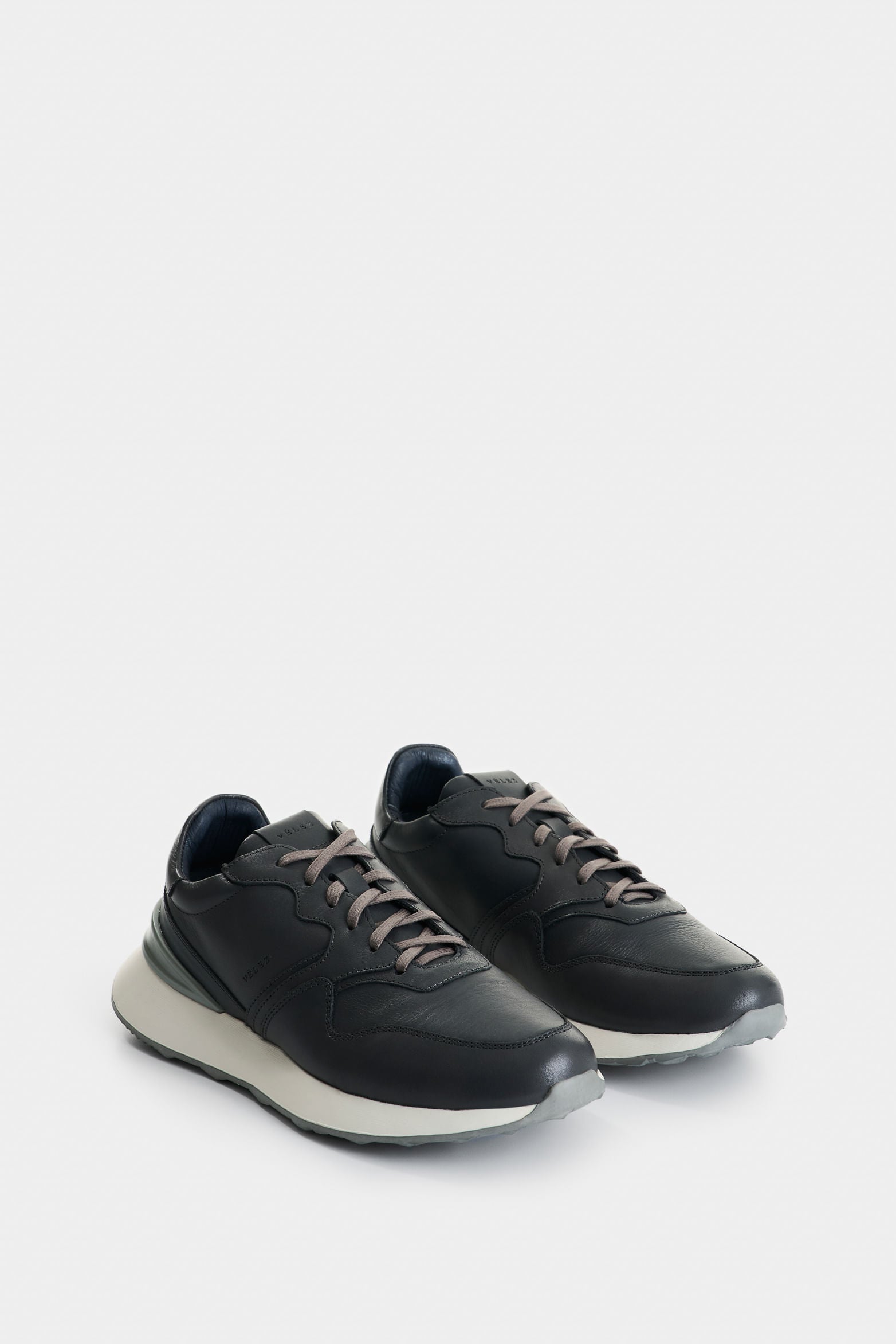 Men's Cooper 3 Leather Sneakers with Contrast Spoiler