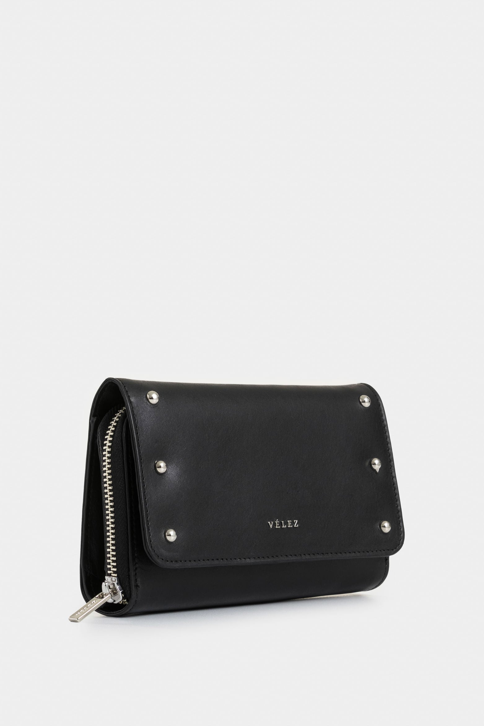 Palma folia leather wallet for women with croc effect