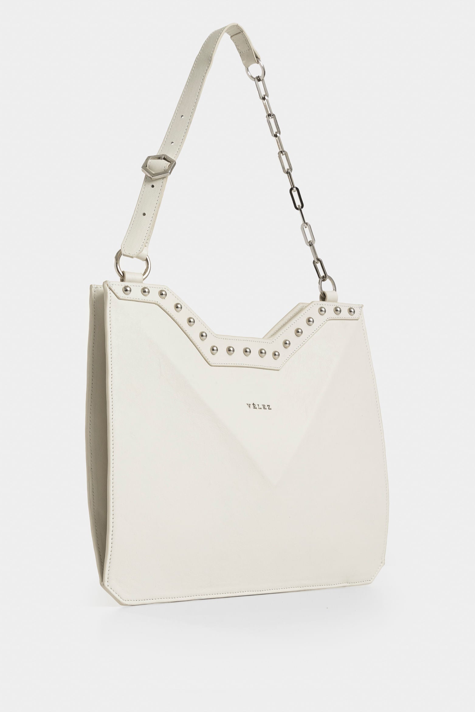 Magena Mini Leather Shopping Bag for Women with Hexagonal Structure