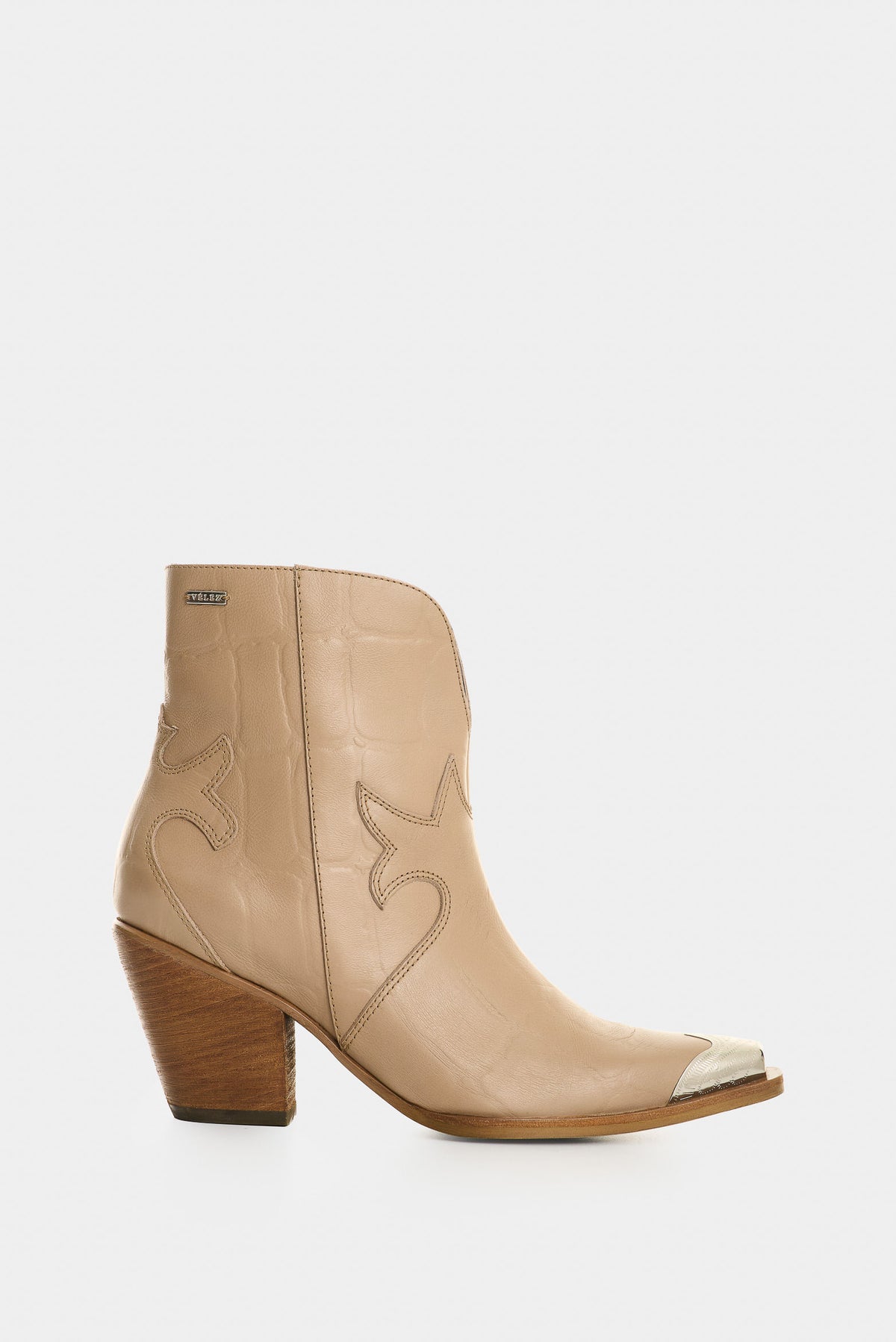 Western leather ankle boots for women Tulum