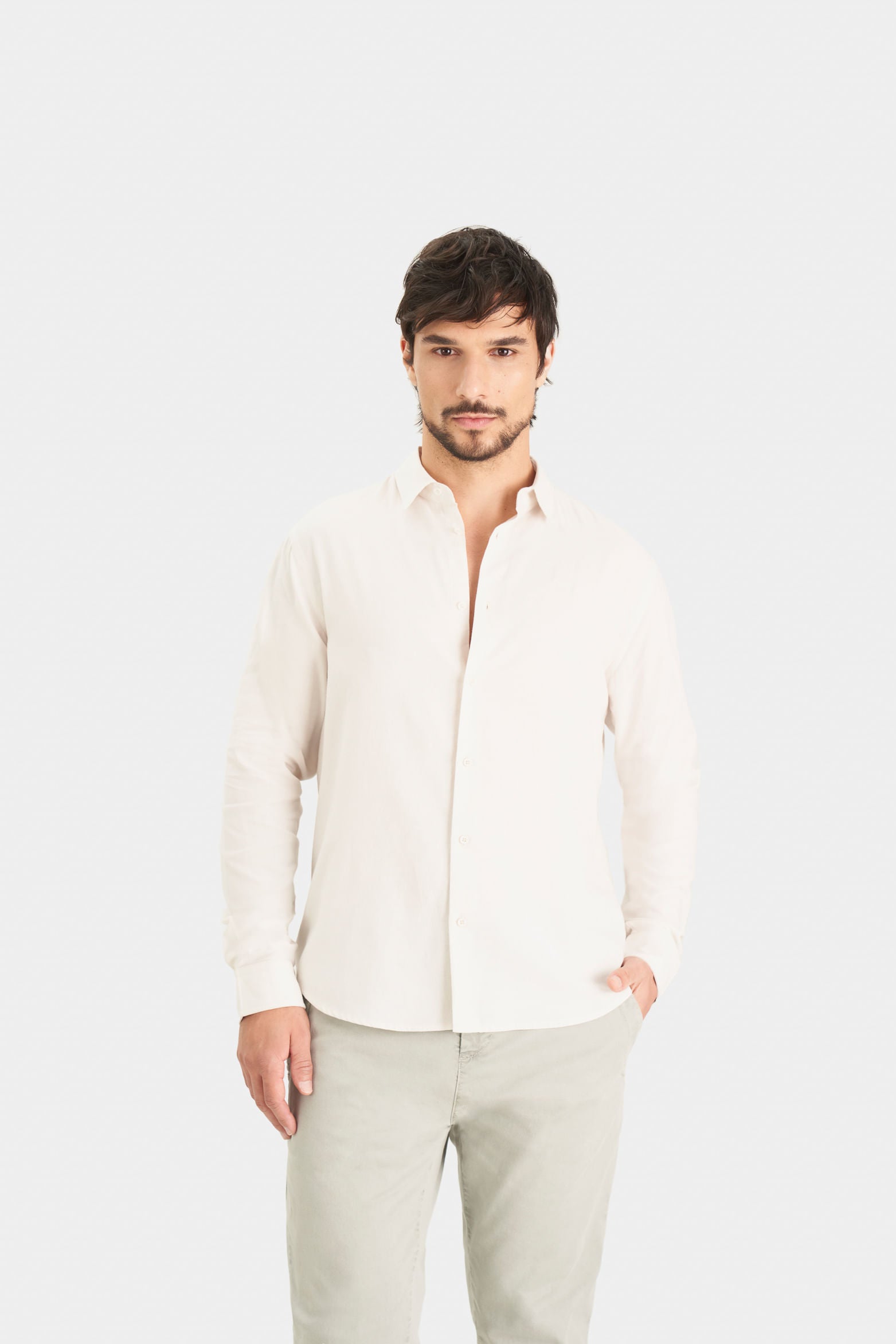 Oxford LongSleeve Shirt for Men  SemiFitted
