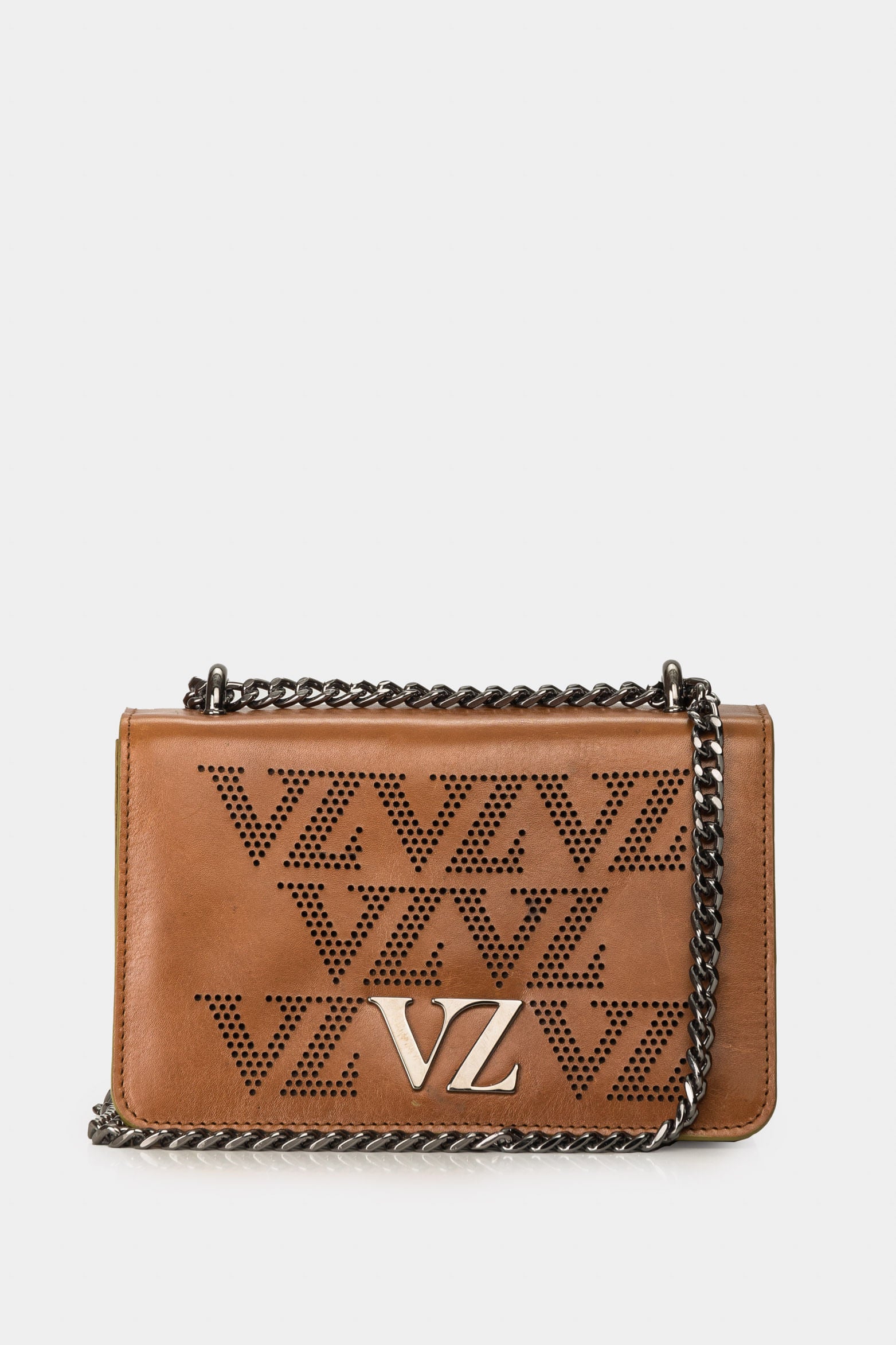 Women’s Onyx Leather Crossbody with VZ Monogram