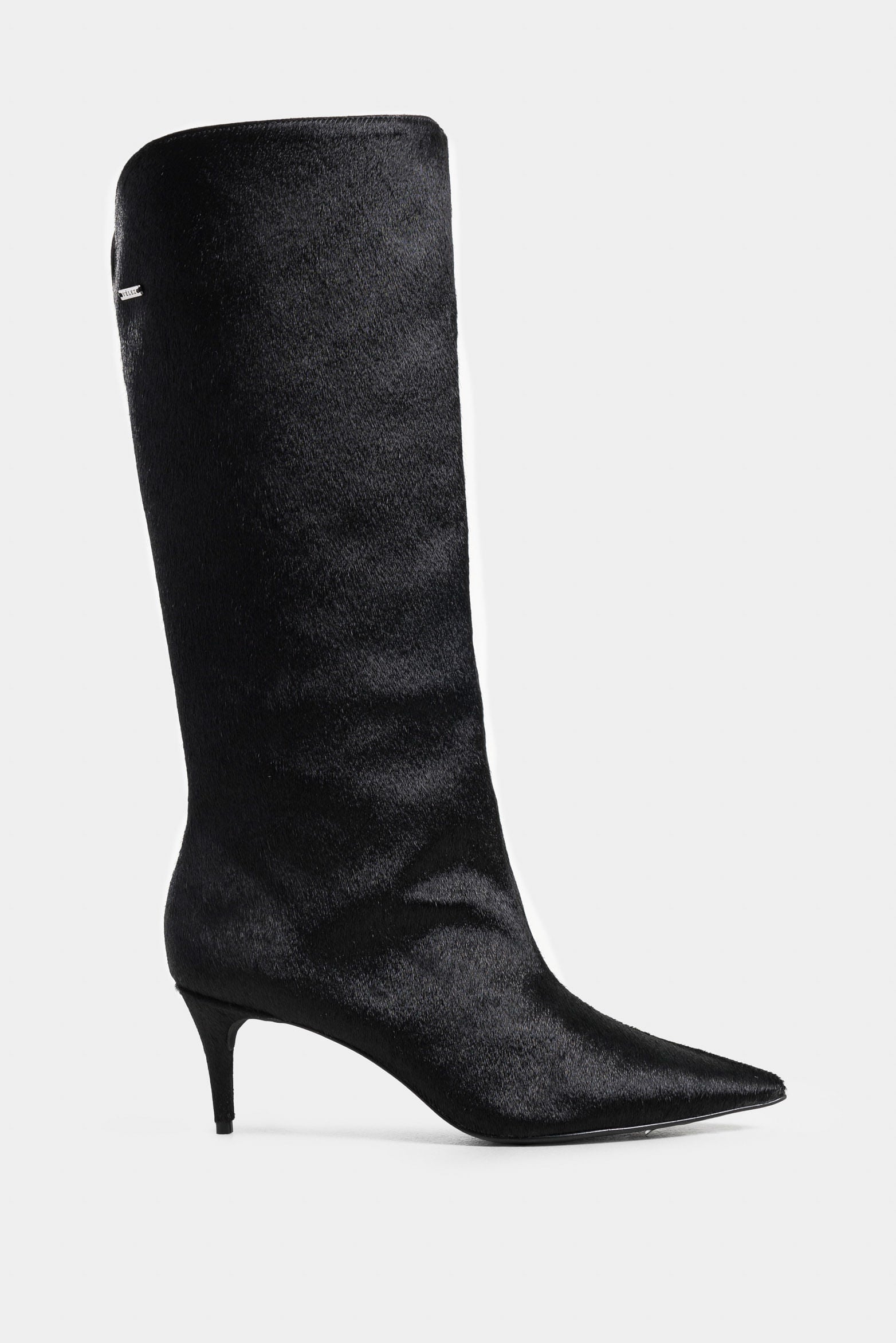 Lanceolata Fur Leather Boots with Stiletto Heel for Women