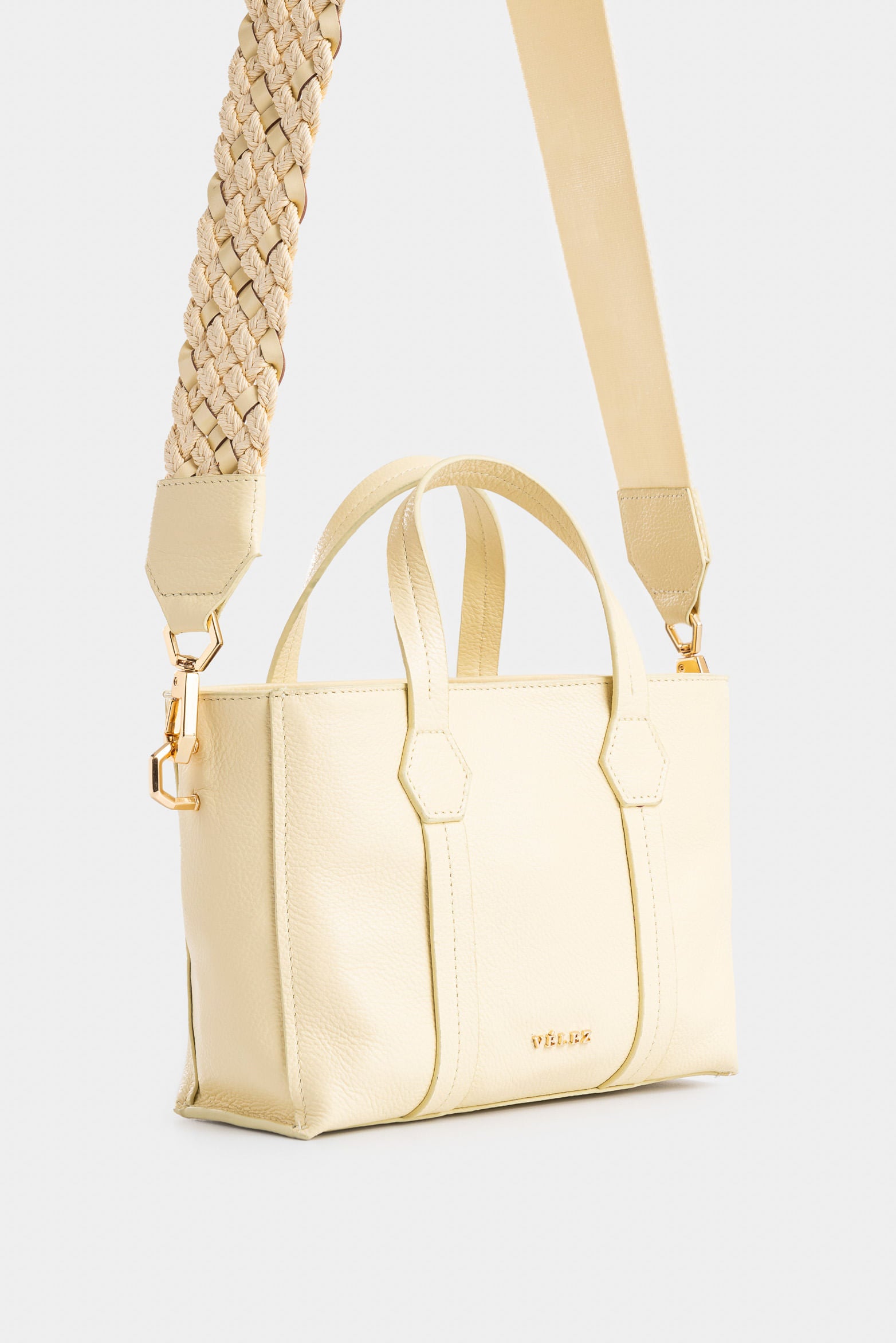 Nectaria Women's Leather Hands-Free Bag with Braided Detail