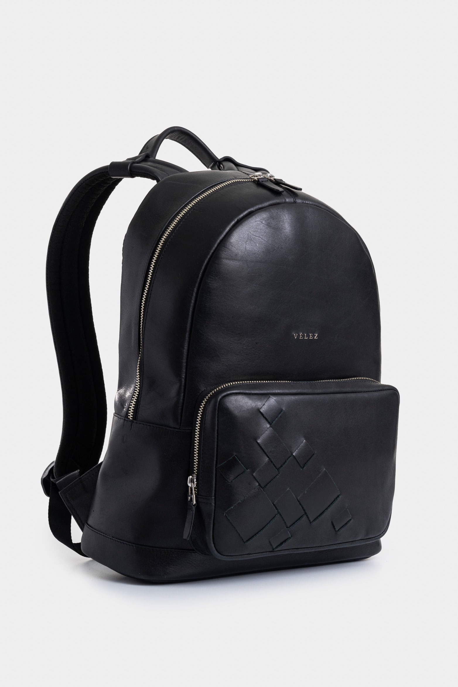 Enif Bag in Leather for Men with Woven Detail