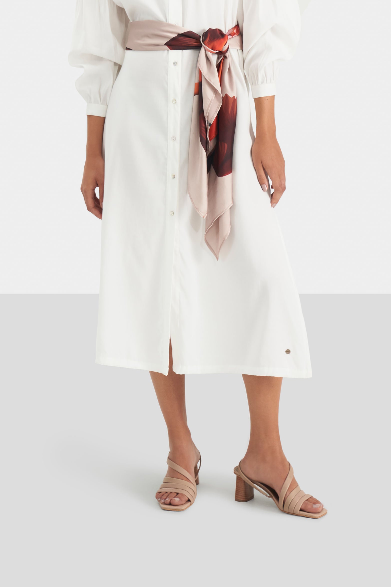 Women’s Anthracite Straight-Cut Shirt Dress in Poplin