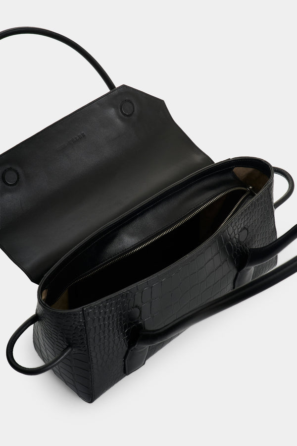 Men's Croco Leather Crossbody Bag