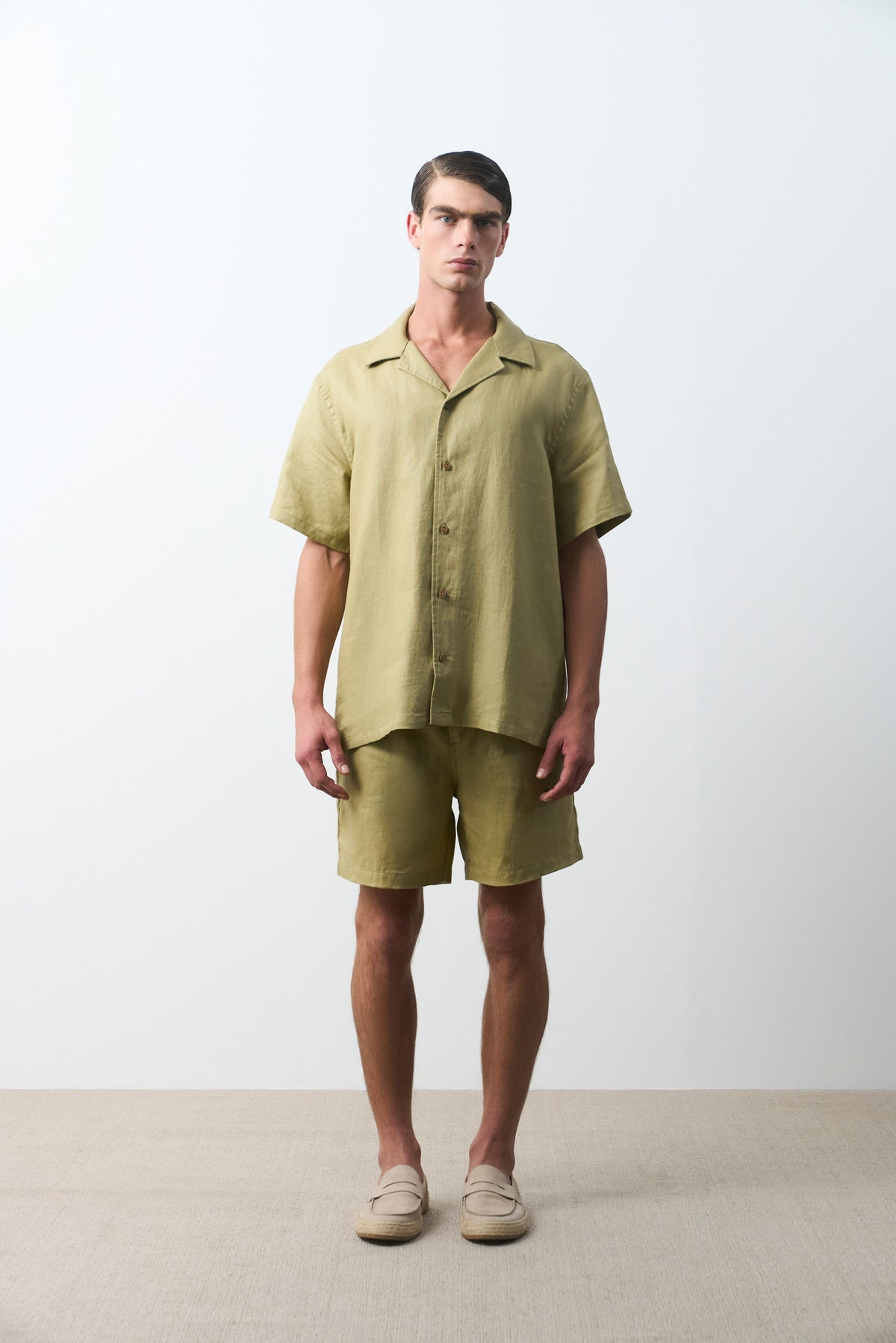 Málaga short-sleeve linen shirt for men