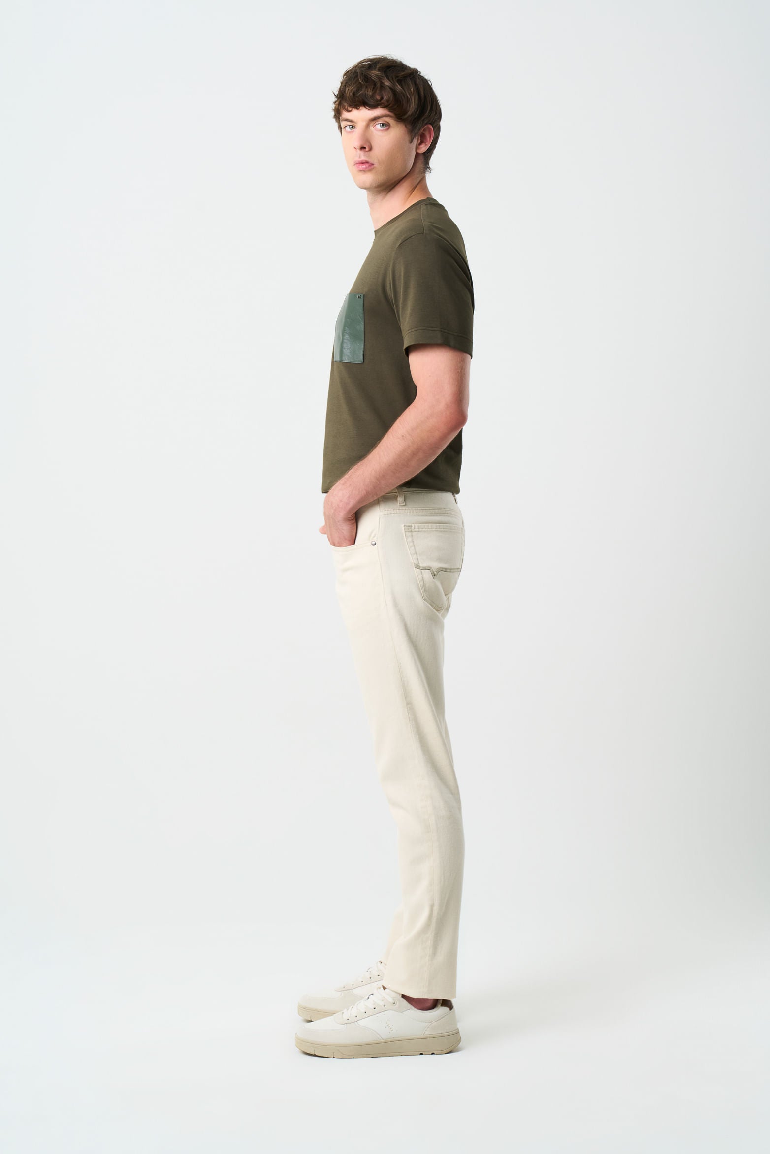 Men’s Astra Waxed Straight-Leg Jeans