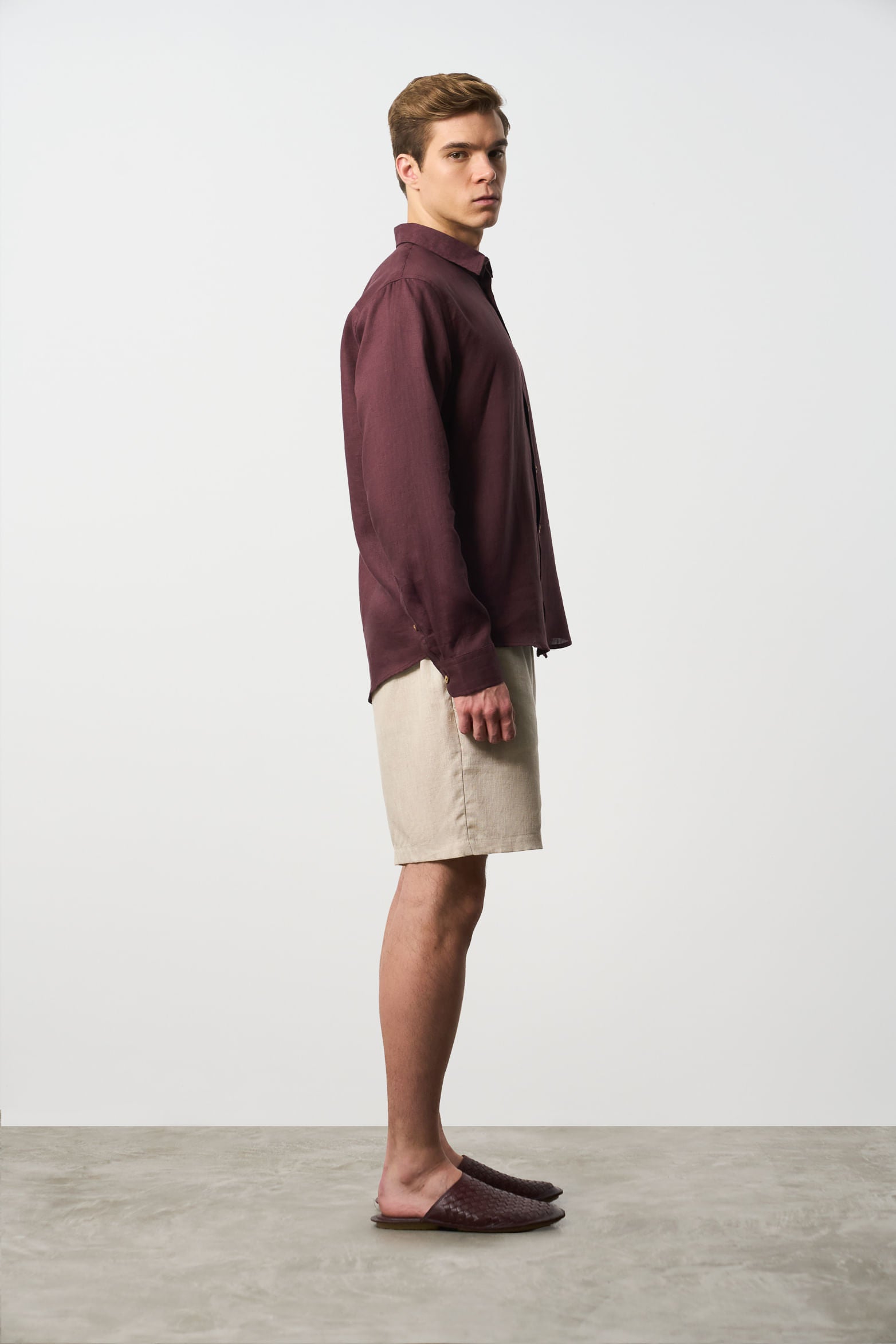 Short-sleeve woven shirt for men Lumbre