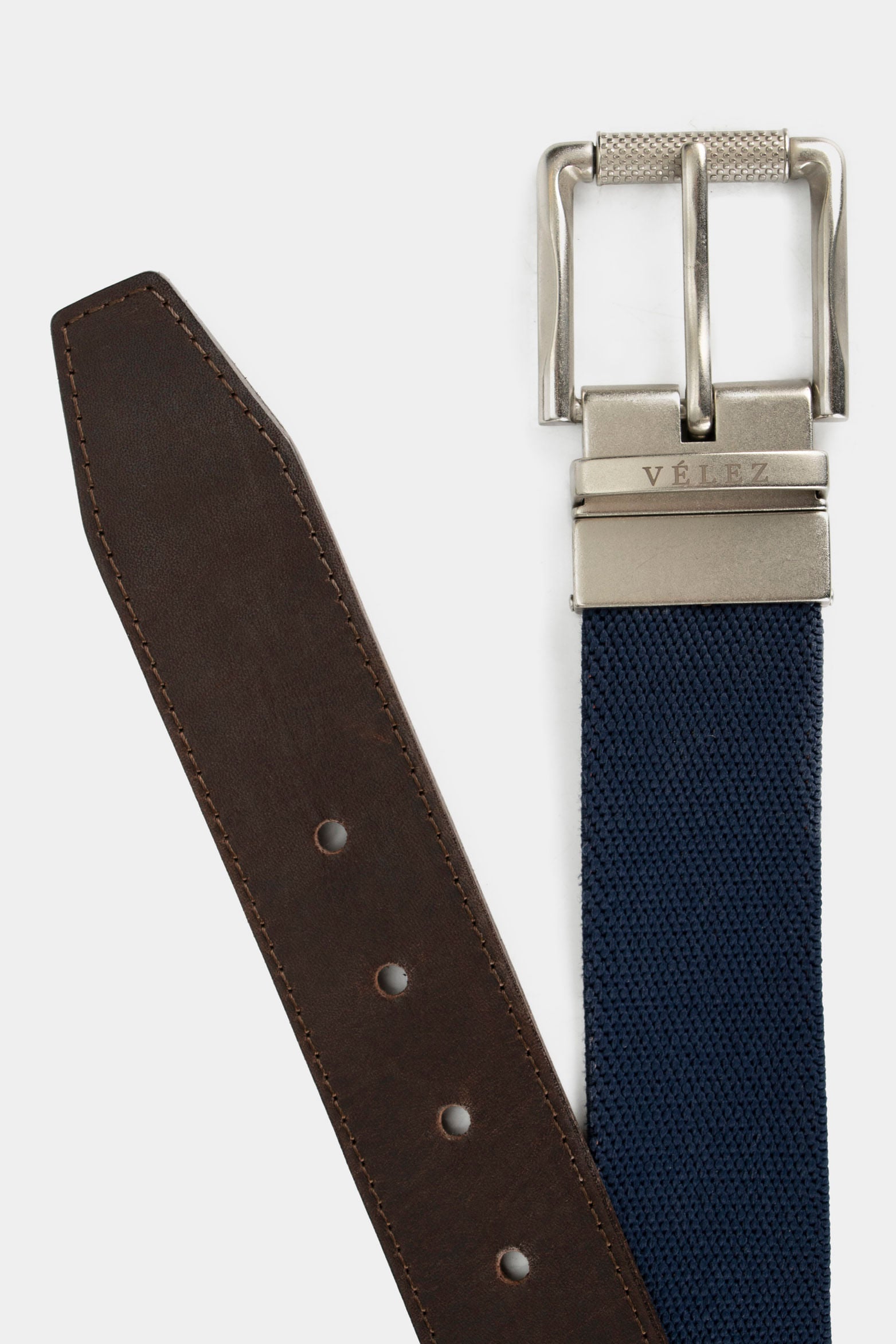 Reversible webbing belt for men