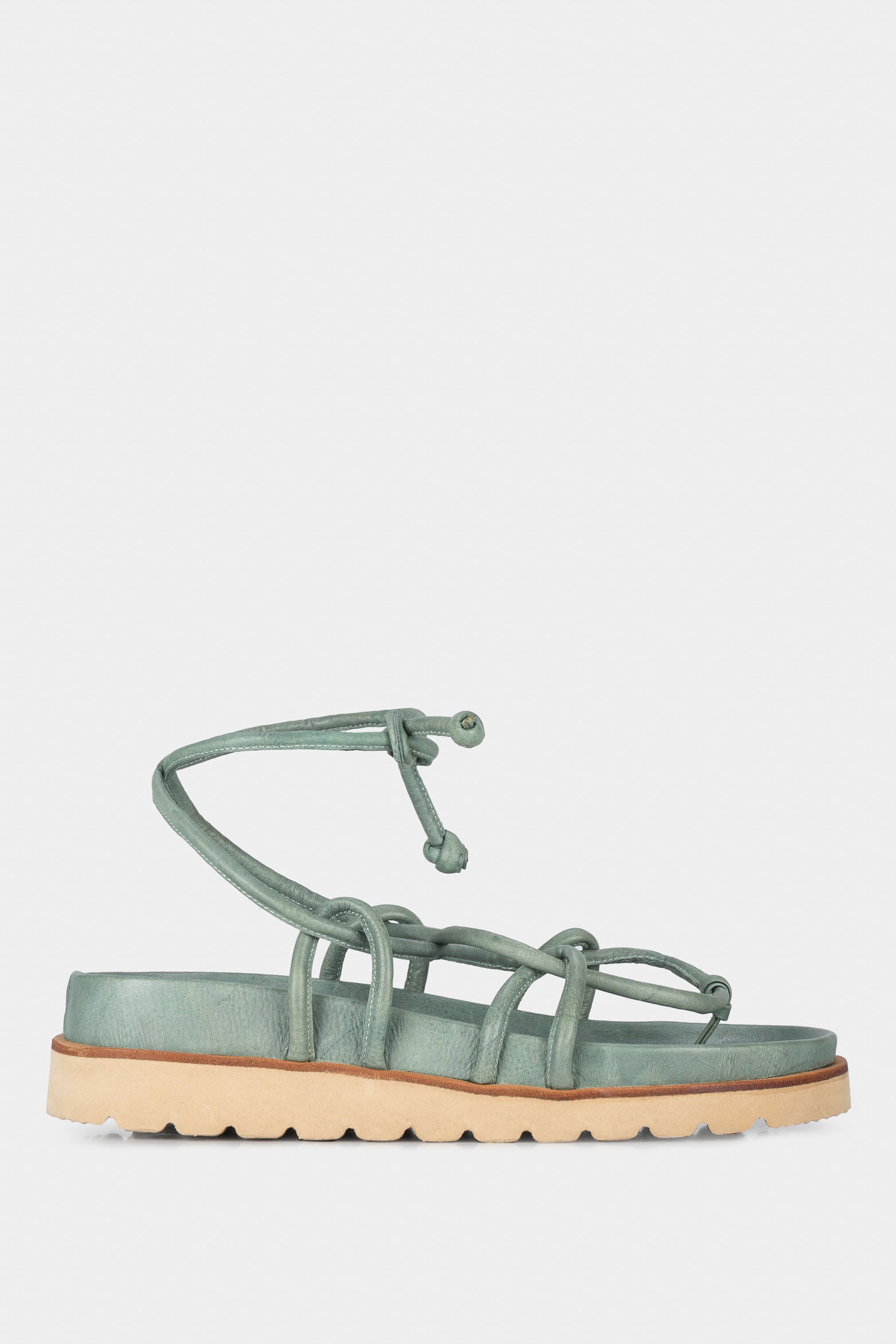 Women’s Izaro Flat Leather Sandal with Lug Sole