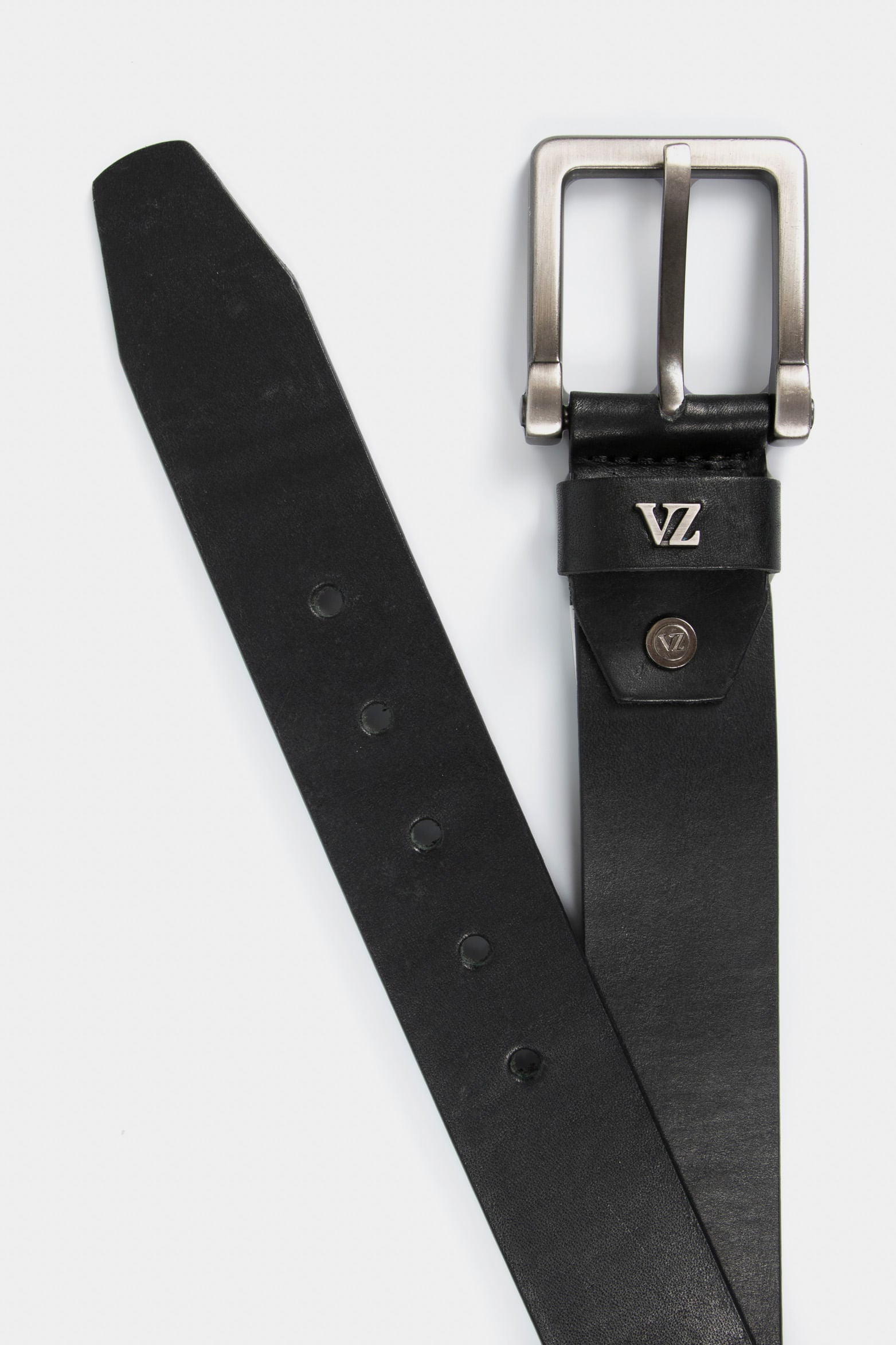 Men’s Duna Single-Sided Belt in Smooth Black Leather