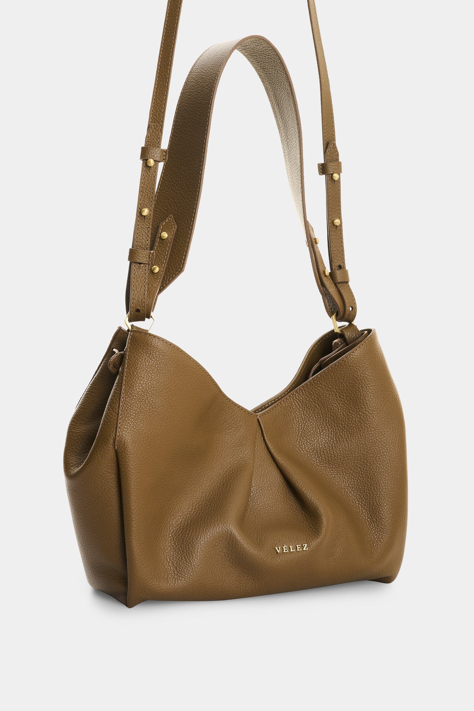 Hexa Lili Leather Bowling Bag