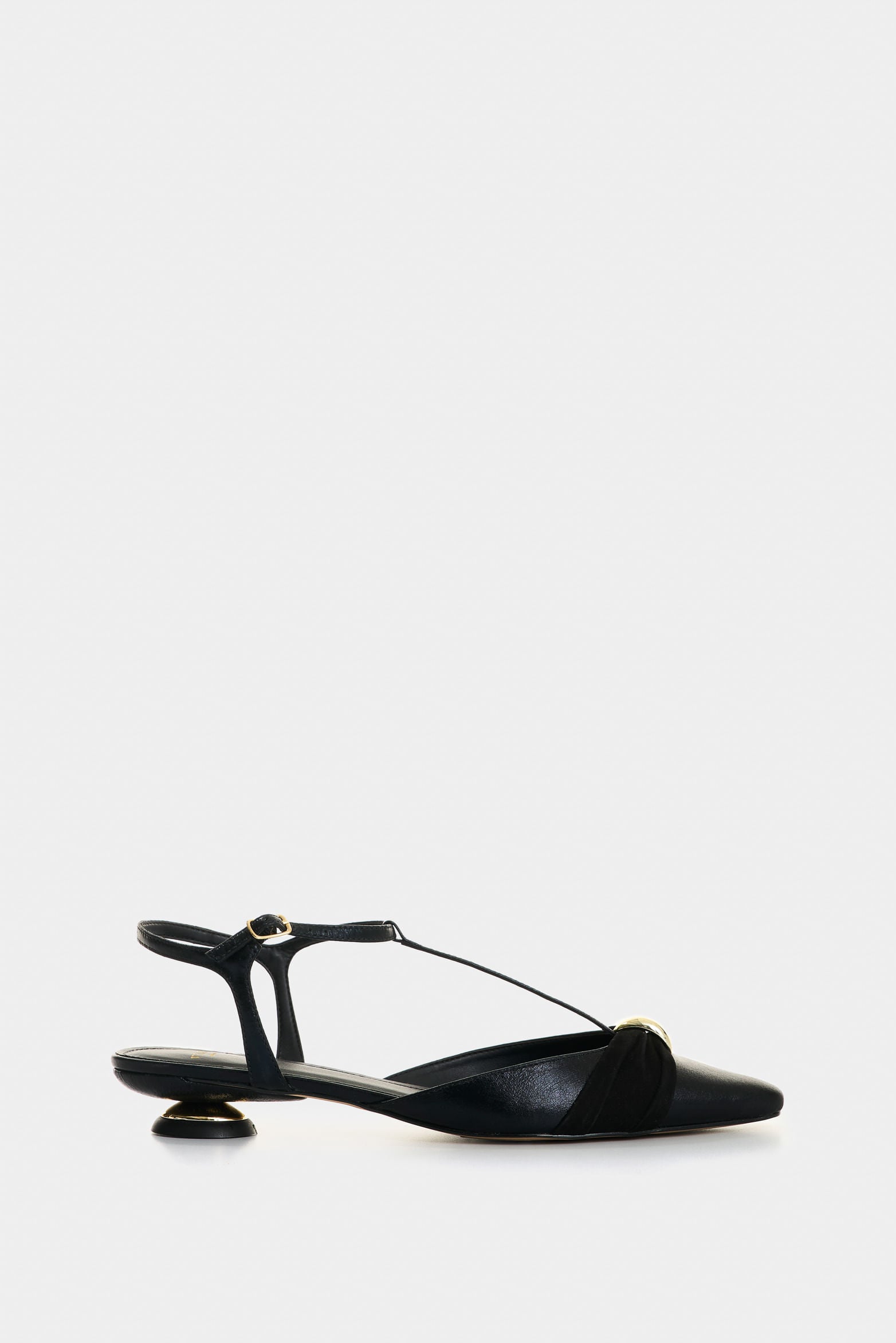 Kiwa slingback leather flats for women
