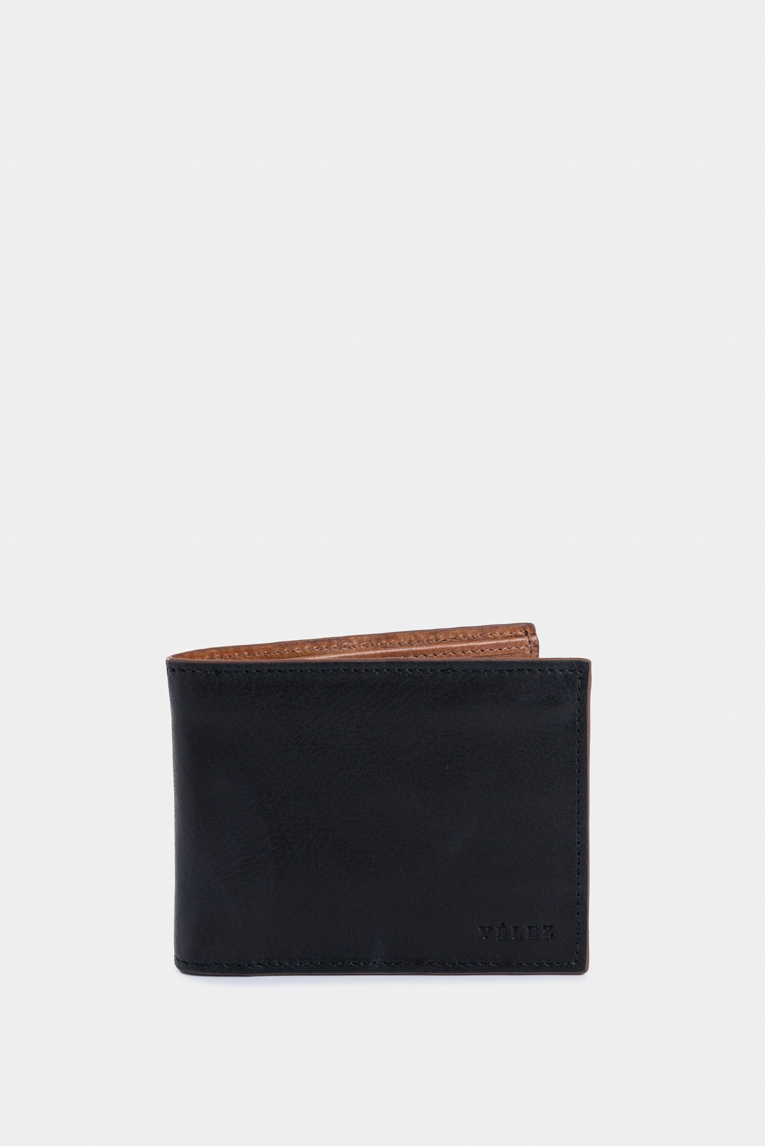 Sunlight leather wallet for men with contrast