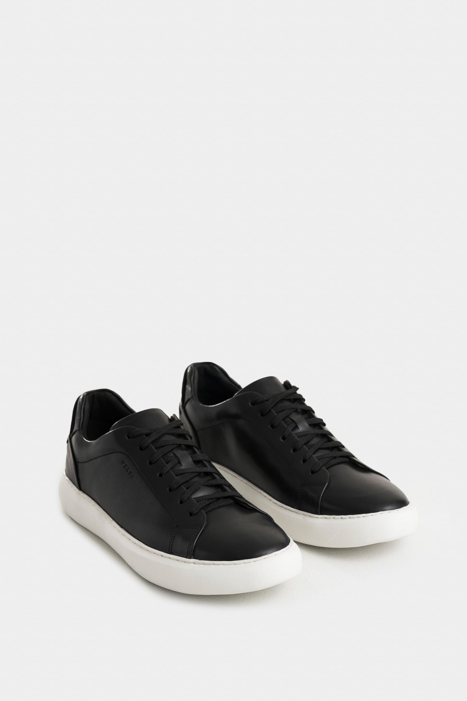 Cabernet Leather Sneakers with Pebbled Finish