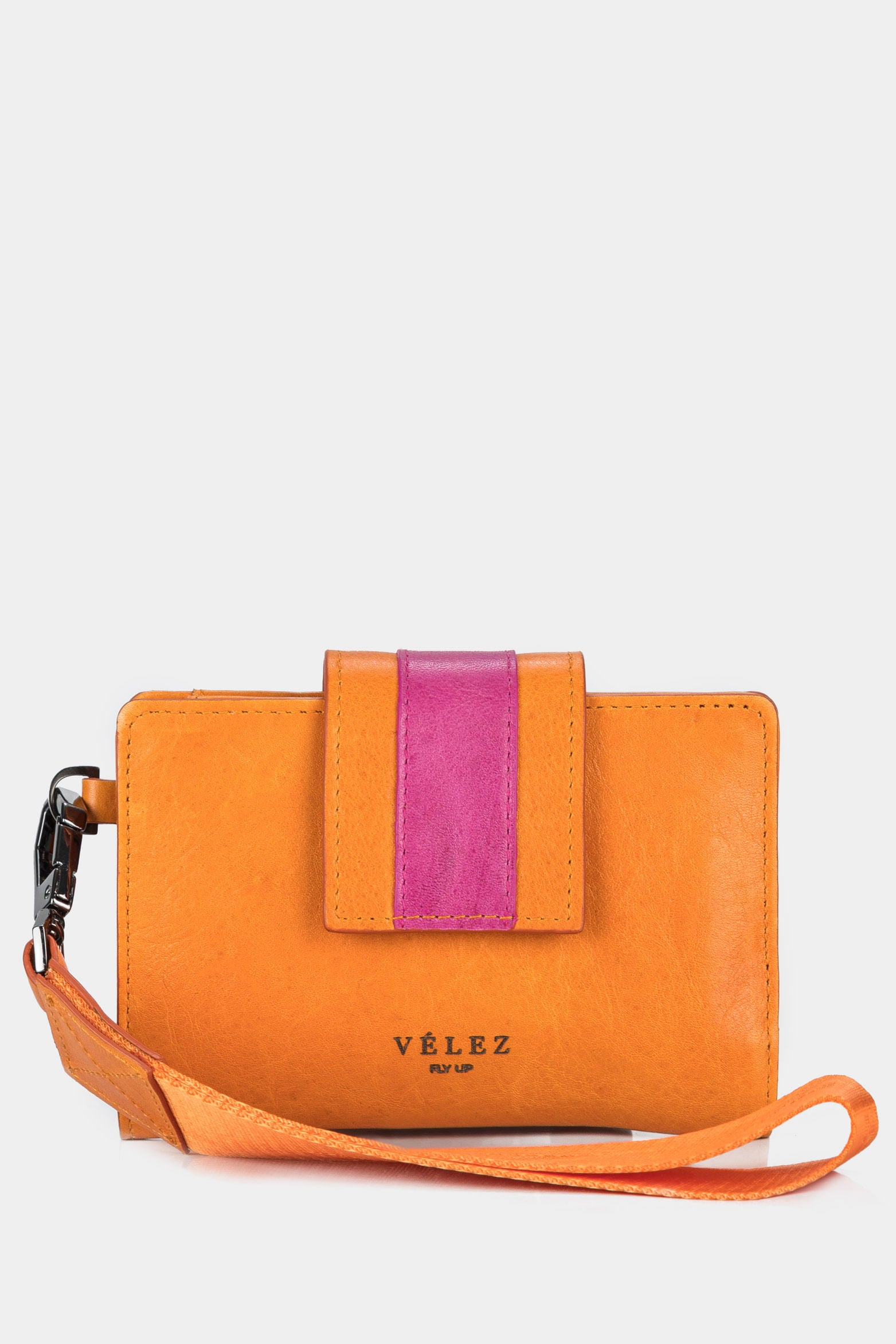 Women’s Alarcón Leather Wallet with Contrasting Color Accents