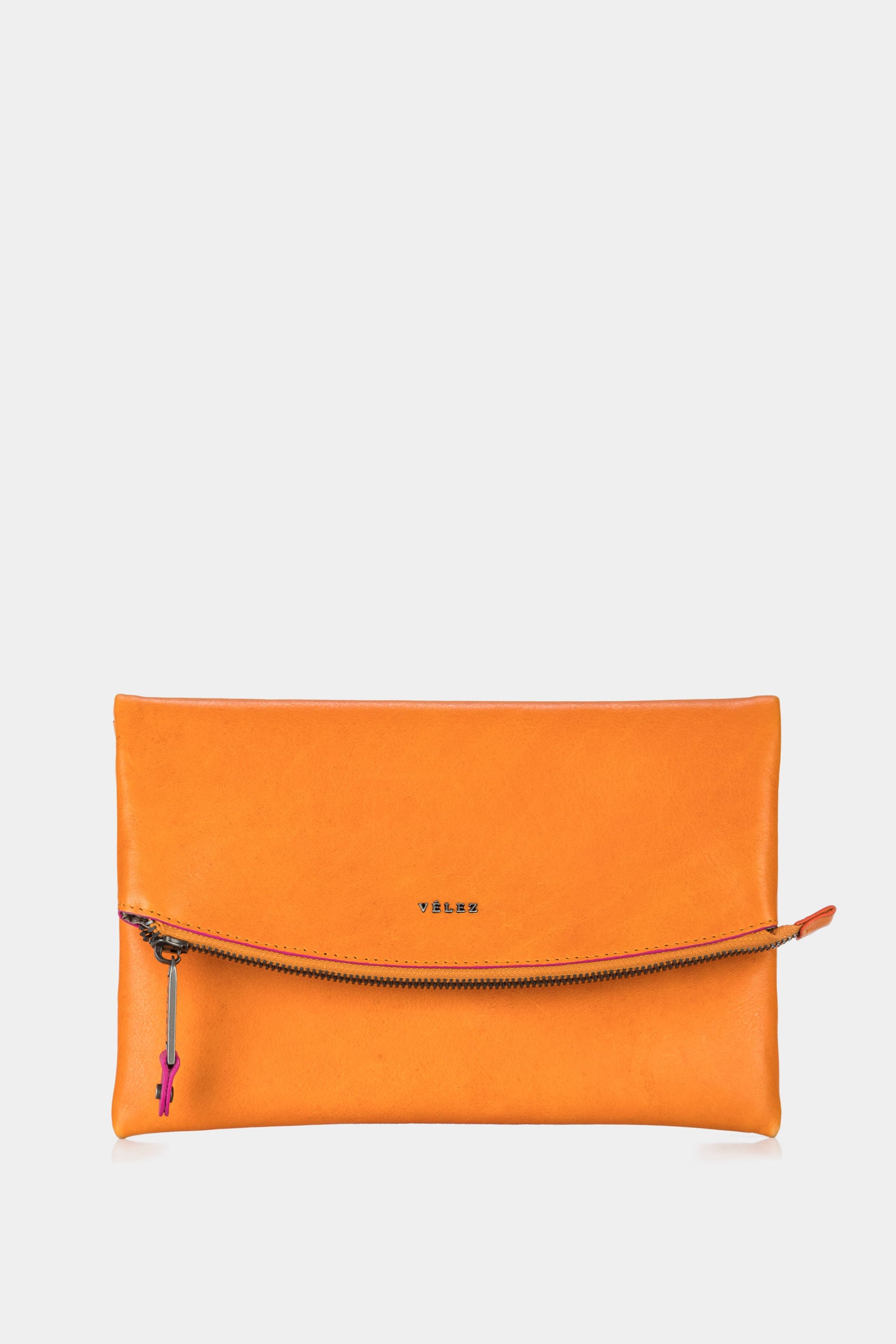 Women’s Borneo Cosmetic Pouch in Yellow Leather