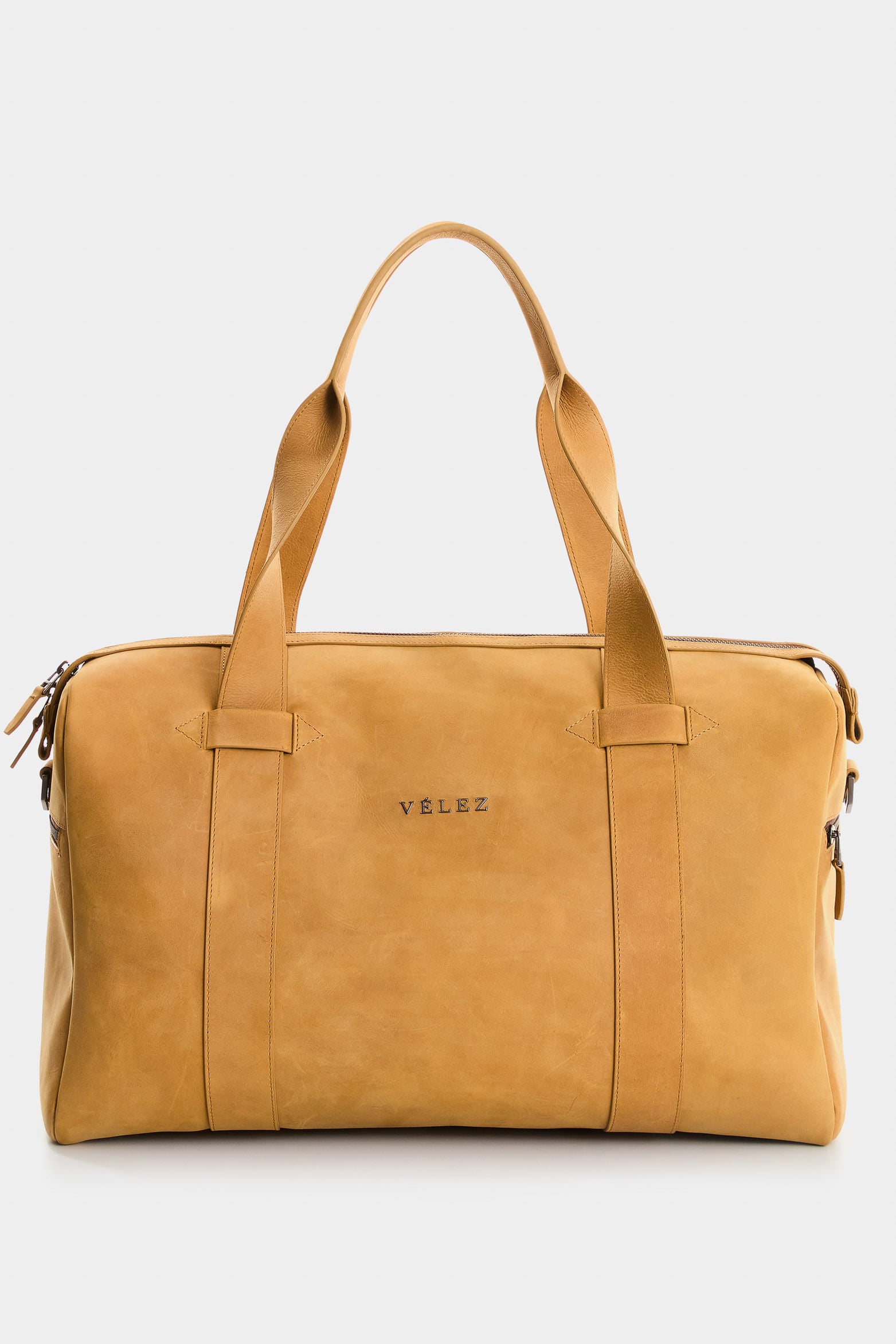 Esencial Oregon leather bowling bag for men