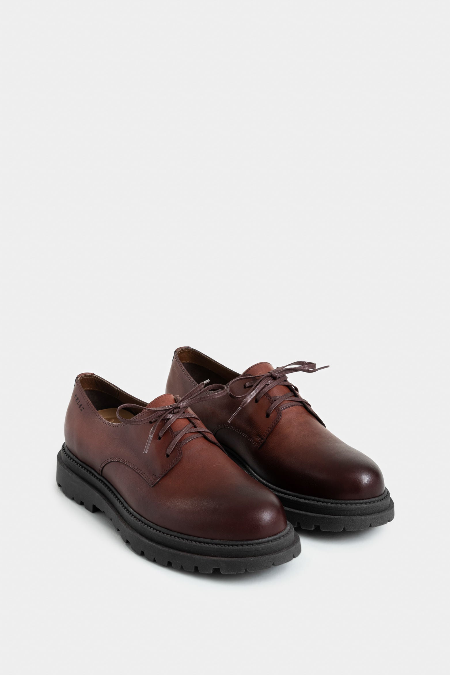Arezzo Corded Leather Shoes for Men with Aged Effect