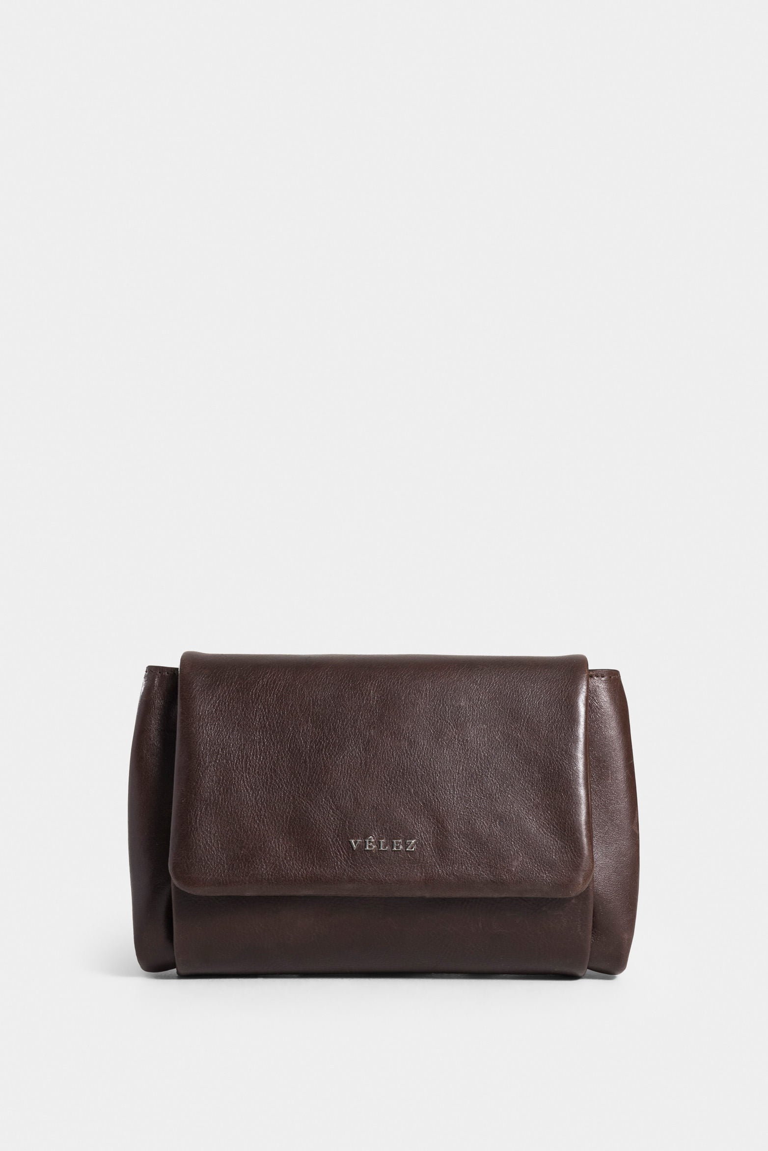 River Leather Fanny Pack with Metallic Plate for Men