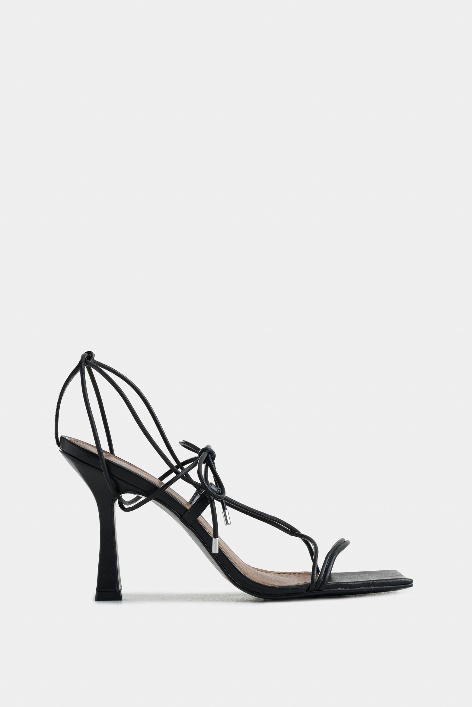 Vice Leather Heeled Sandals for Women, Knotted